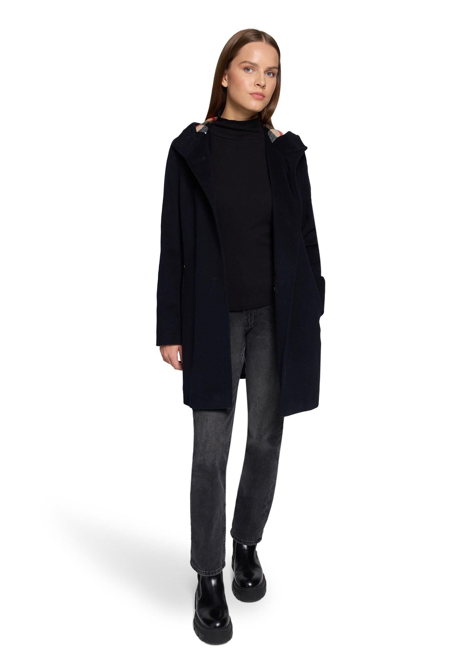 Gil Bret Veste en laine mit Kapuze mit Kapuze