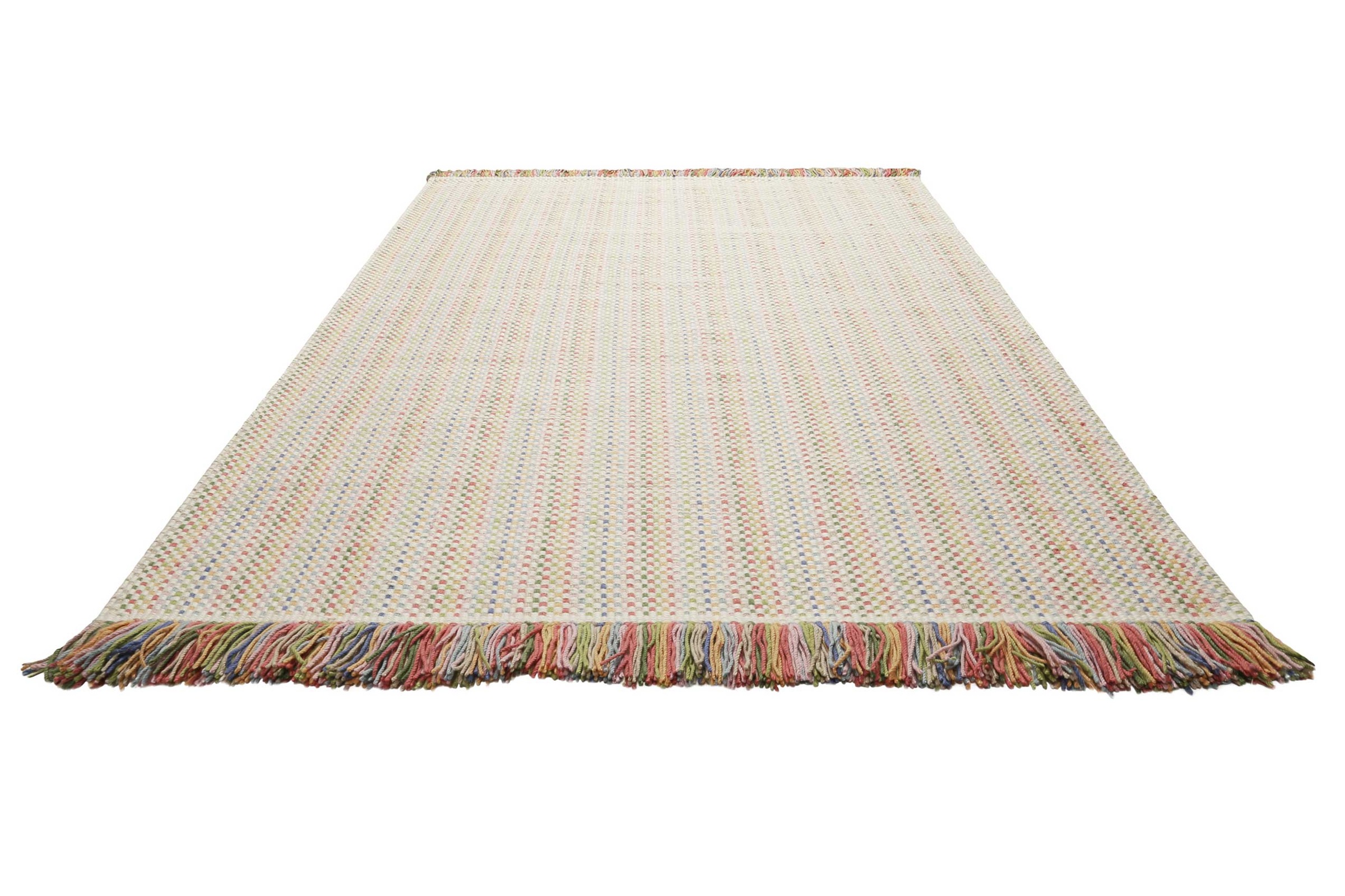 SMART KIDS Tapis »TJORVEN handmade« Rectangulaire 6 mm Höhe Wollteppich, kurzflor, handgewebt, Kinderzimmer, natürlich