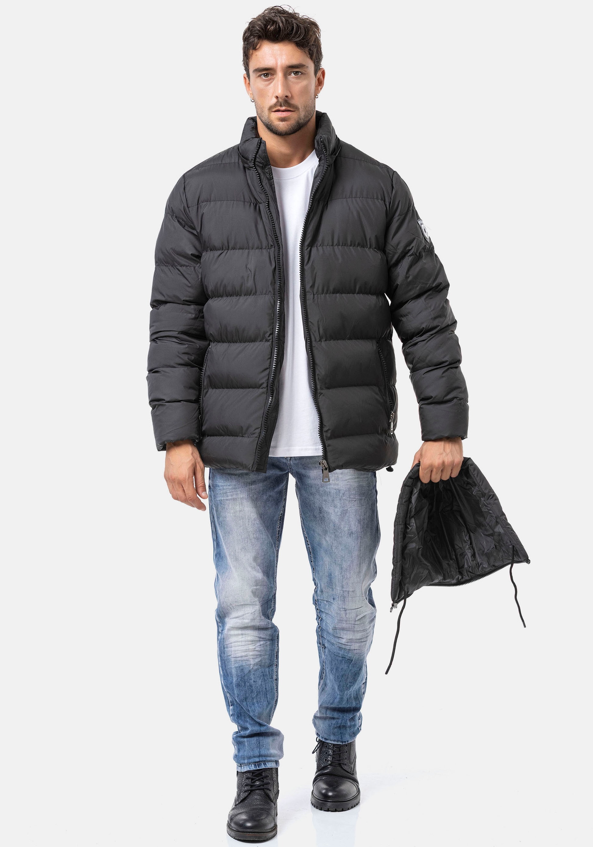 Cipo & Baxx Veste matelassée mit Kapuze