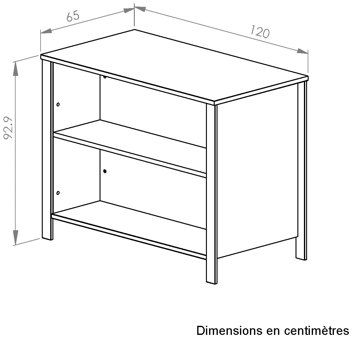 Gami Buffet de cuisine »EDEN« Moderne und praktische Kücheninsel, ohne Elektrogeräte