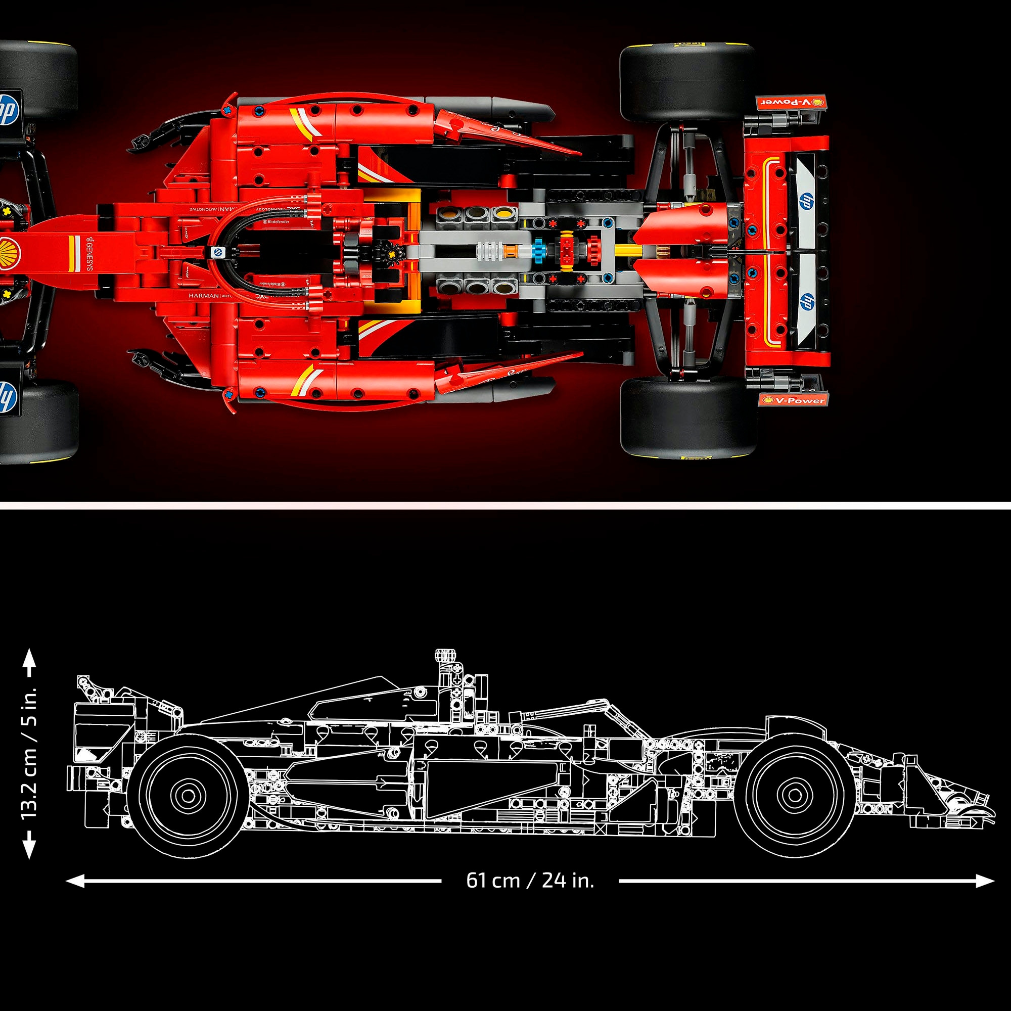 LEGO® Konstruktionsspielsteine »Ferrari SF-24 F1 Rennauto (42207), LEGO® Technic« Made in Europe