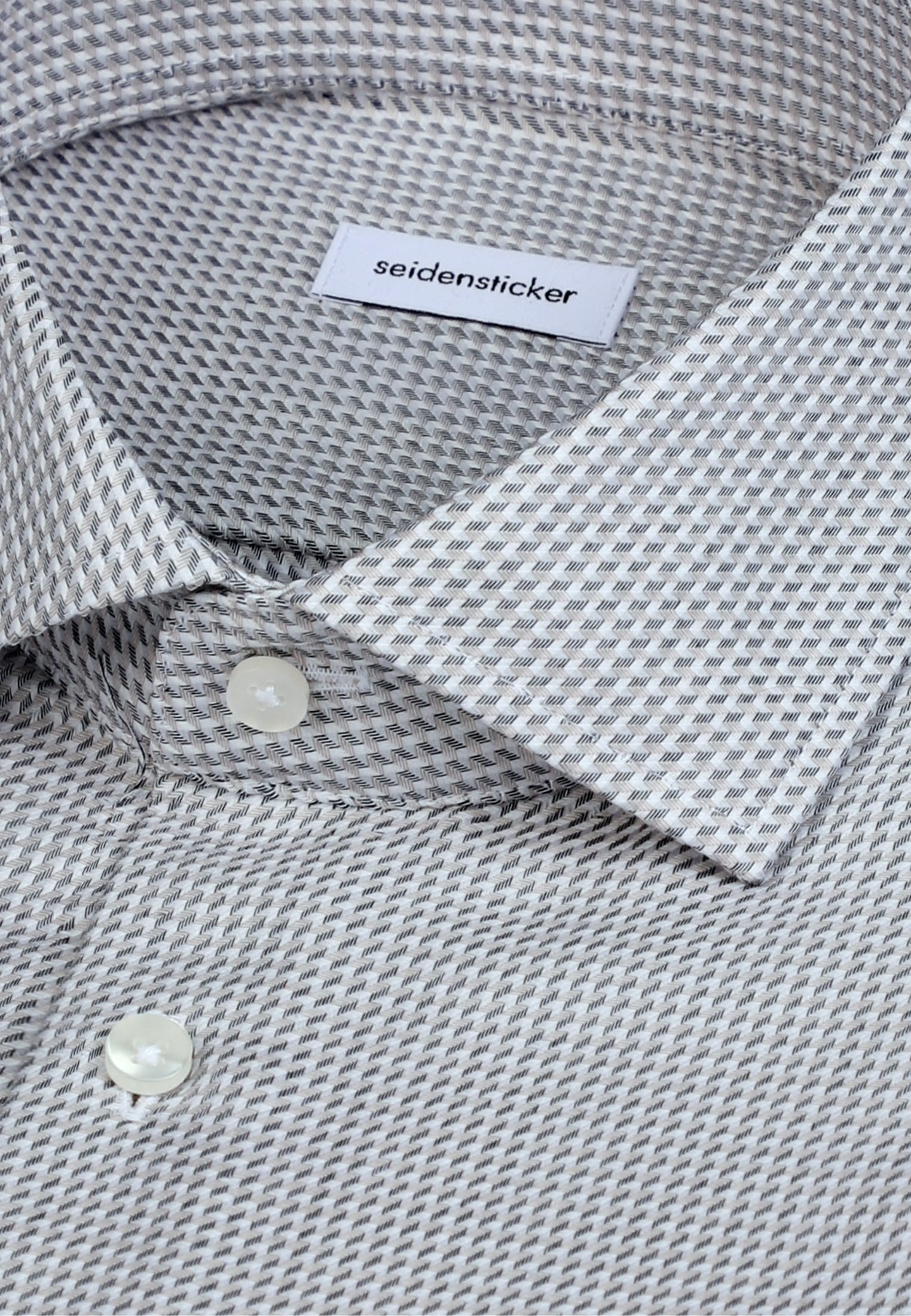 seidensticker Businesshemd »Schwarze Rose« Shaped 1/1 Kentkragen Struktur