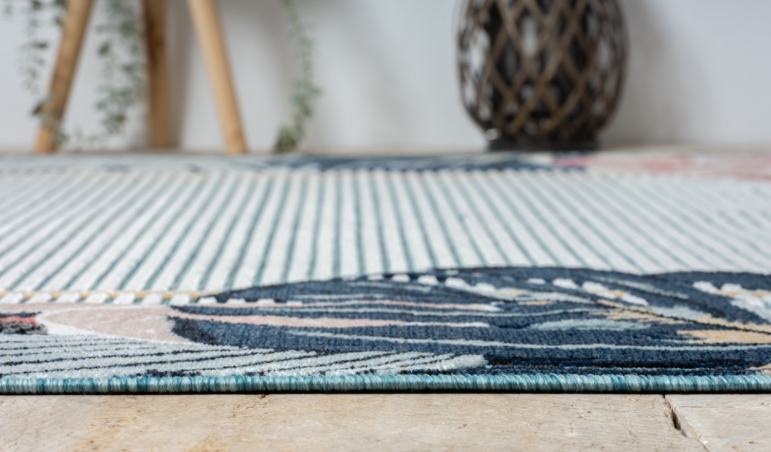 Myflair Möbel & Accessoires Teppich »Cloud, LAGERRÄUMUNG!« rechteckig 8 mm Höhe Flamingo Motiv, mit Bordüre, Outdoor geeignet, Balkon, Terrasse