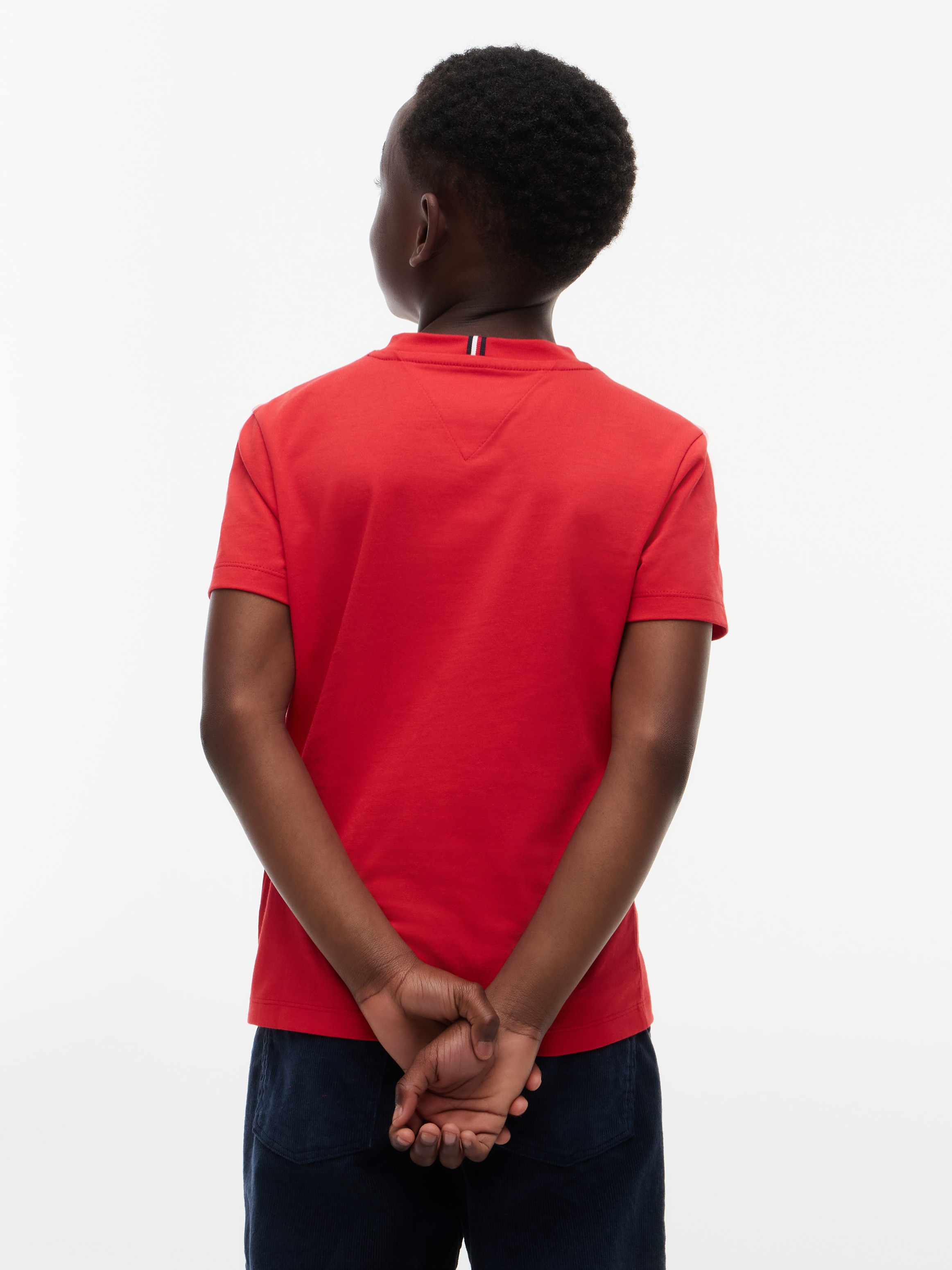 Tommy Hilfiger T-shirt »HILFIGER FLAG GRAPHIC TEE« Encolure ronde, coupe régulière, enfants jusqu'à 16 ans