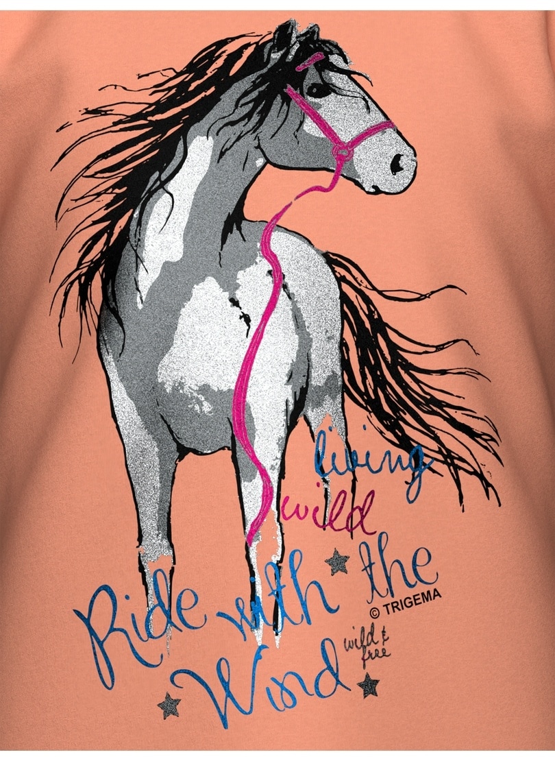 Trigema T-shirt »TRIGEMA T-Shirt mit Pferd« 1 cuis