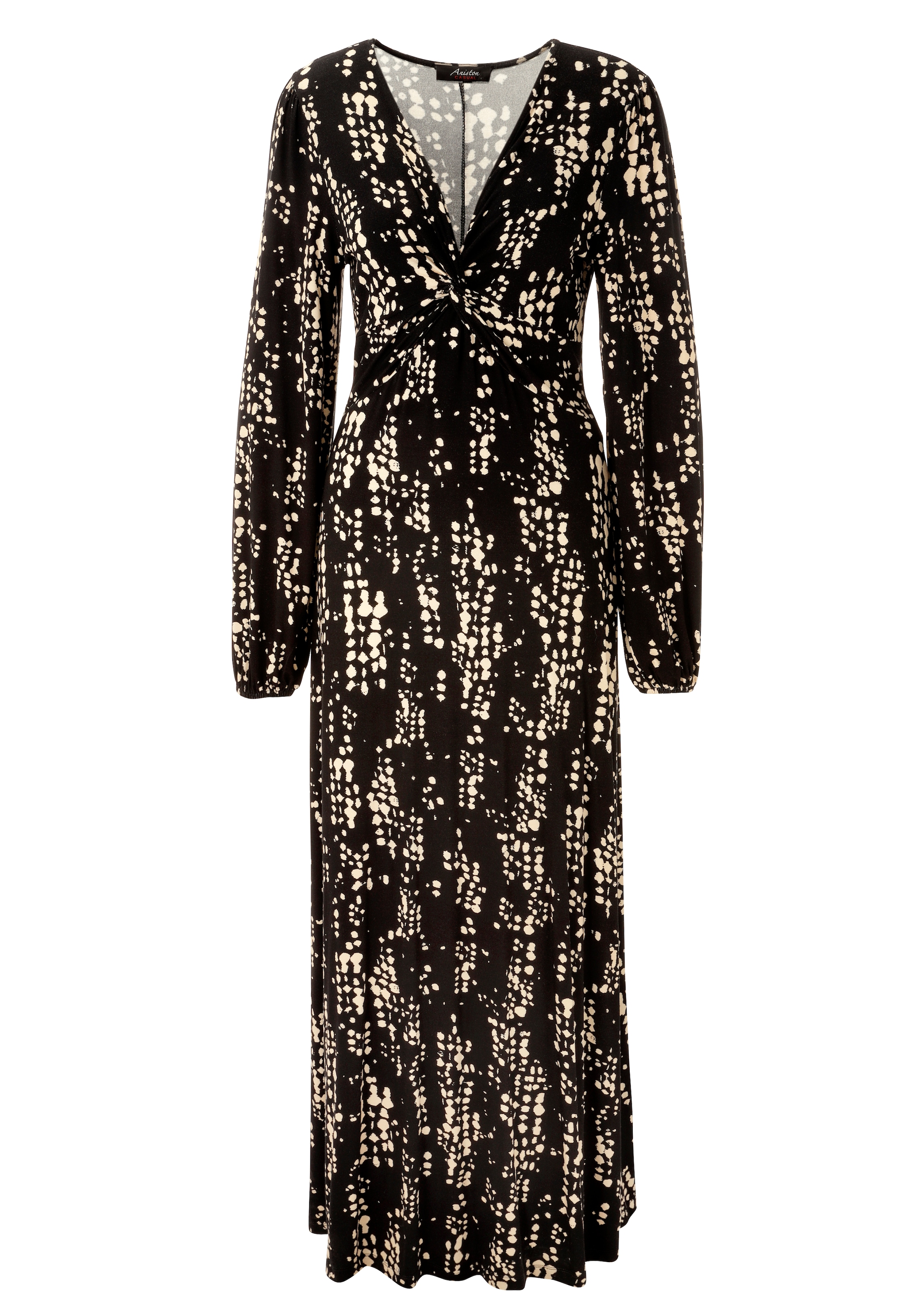 Aniston CASUAL Maxi robe avec nœud raffiné au décolleté - NOUVELLE COLLECTION