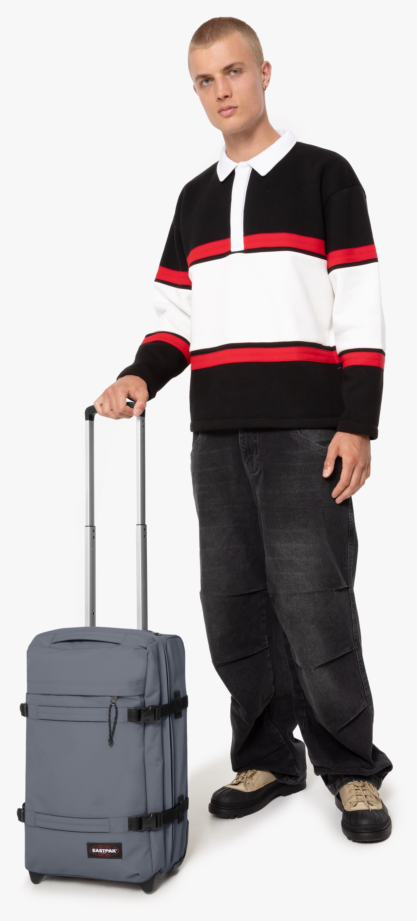 Eastpak Trolley à bagages souples »TRANSIT'R S« 42 litre 2 Rollen Valise cabine bagage de voyage valise avec serrure TSA sac de voyage