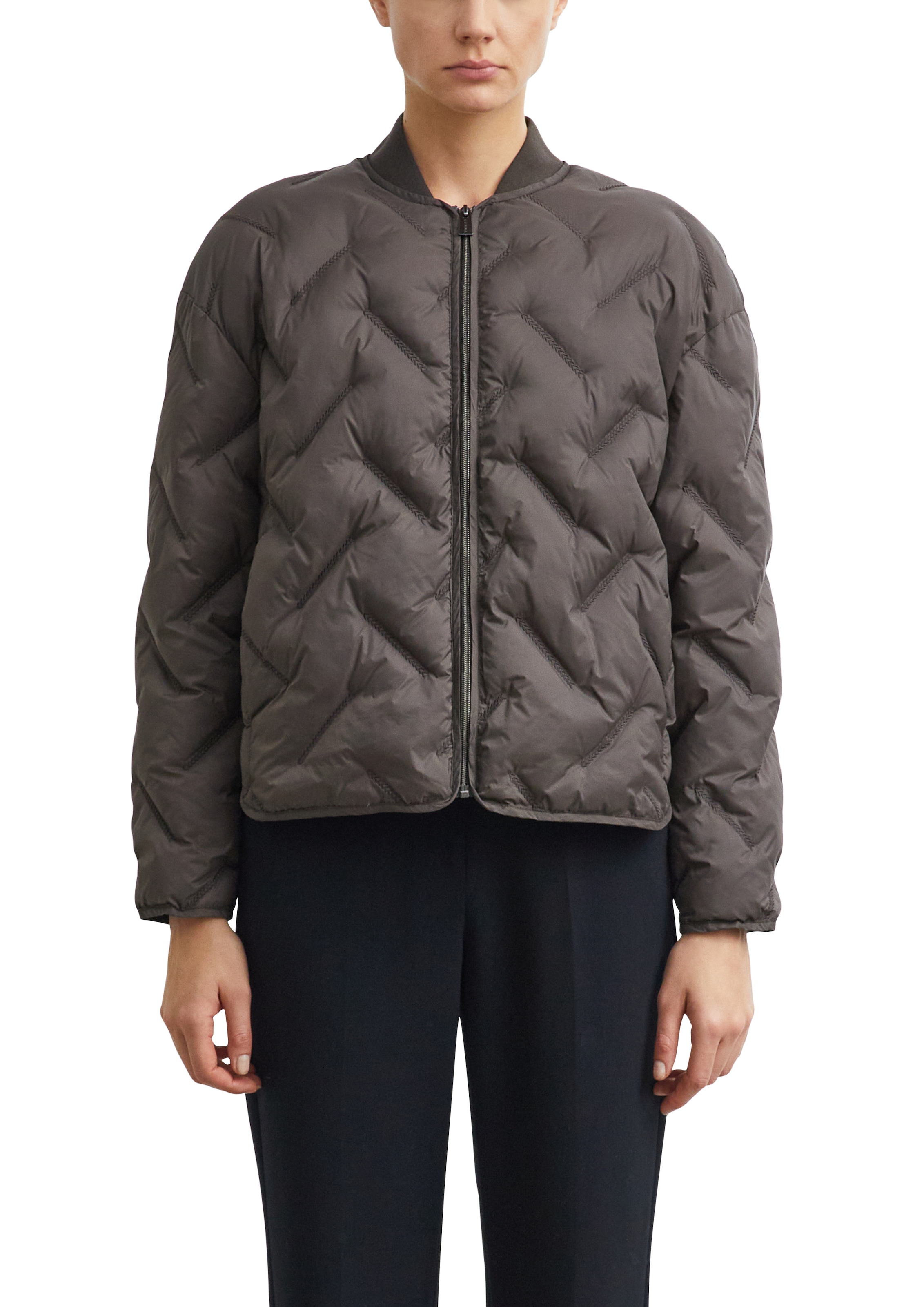 Comma Steppjacke ohne Kapuze im Blouson-Stil und mit Reissverschluss
