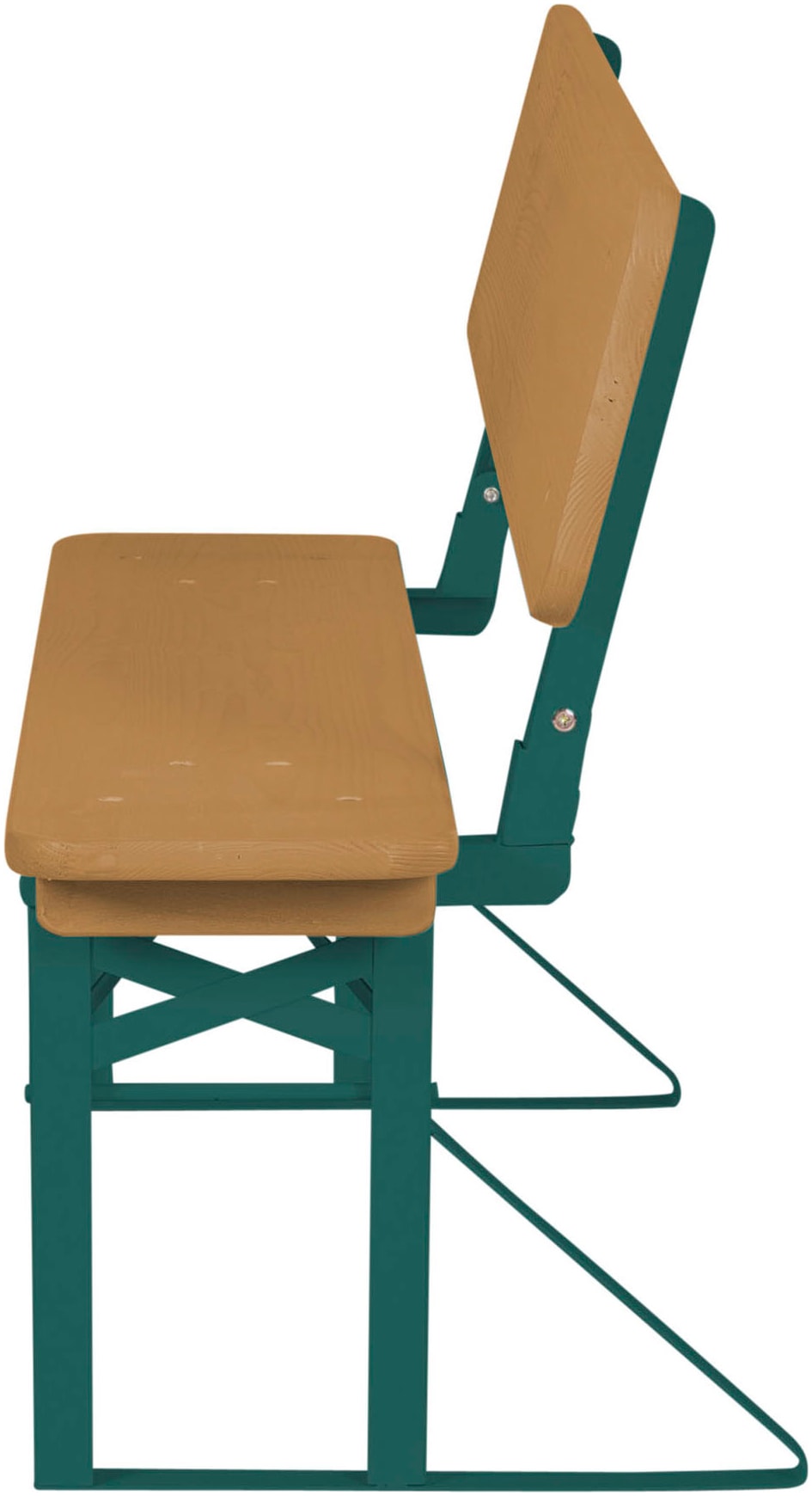 roba® Kindersitzgruppe »Outdoor Party-Garnitur für Kinder, natur/grün, aus Holz« 3 Stk. tlg. mit Lehne; FSC® - schützt Wald