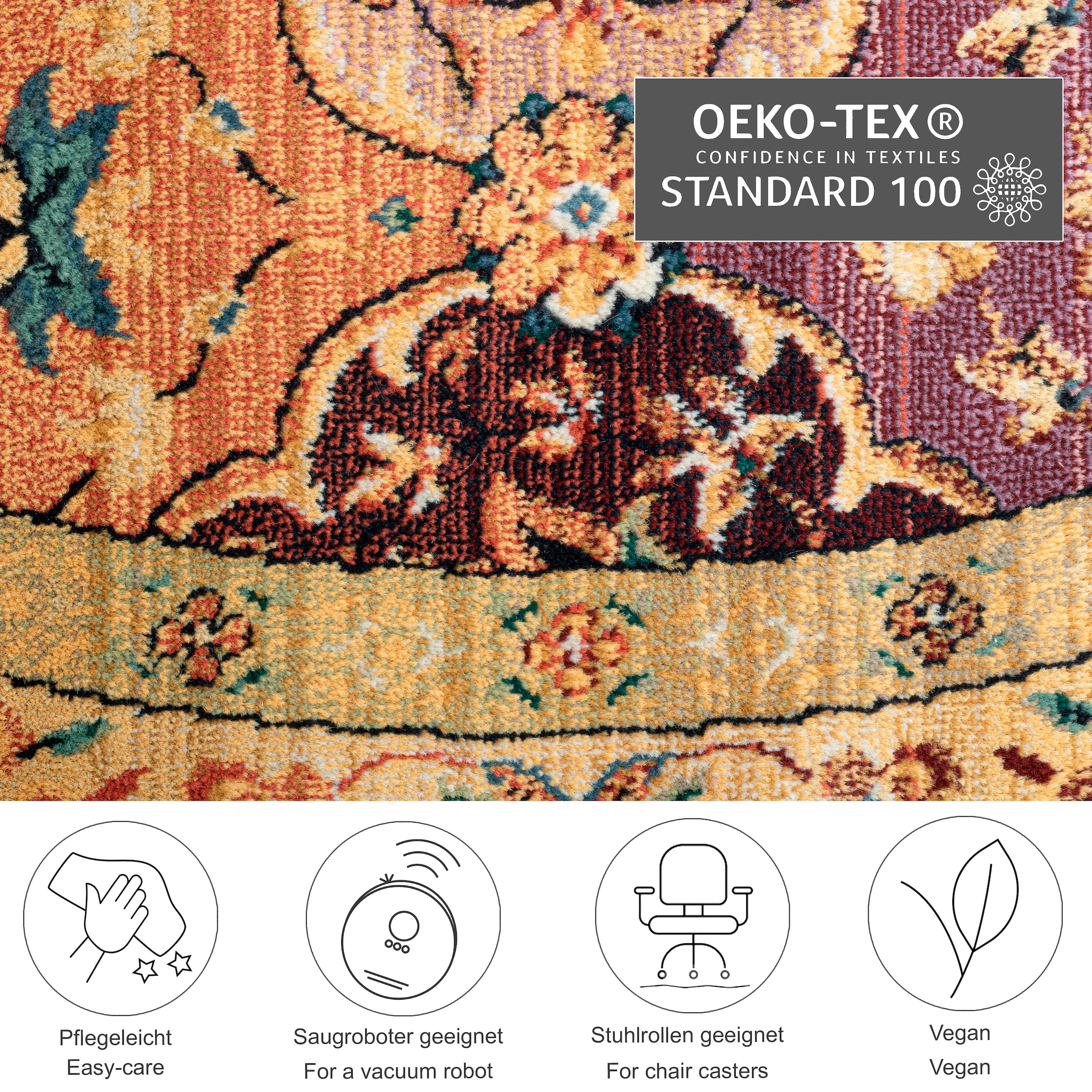 THEKO Tapis »Gabiro 208« ovale 10 mm Höhe Orient-Optik, ideal im Wohnzimmer & Schlafzimmer