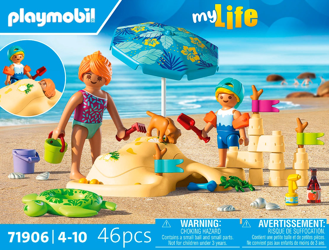 Playmobil® Konstruktions-Spielset »Familienspass am Strand (71906), My Life« Made in Europe