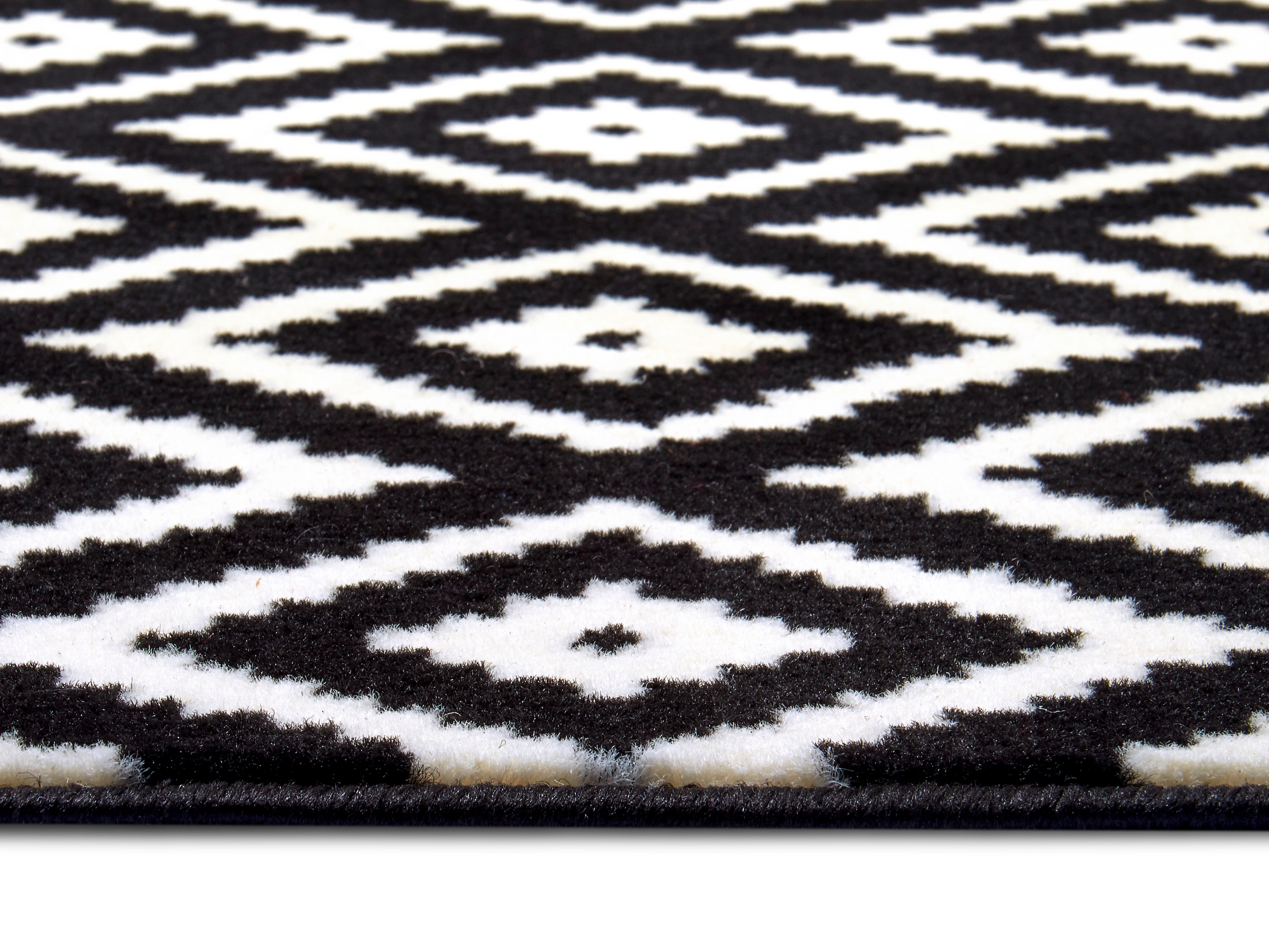 HANSE Home Tapis »Raute« Rectangulaire 9 mm Höhe Läufer, Kurzflor, Skandi, Raute, Wohnzimmer, Schlafzimmer, Flur