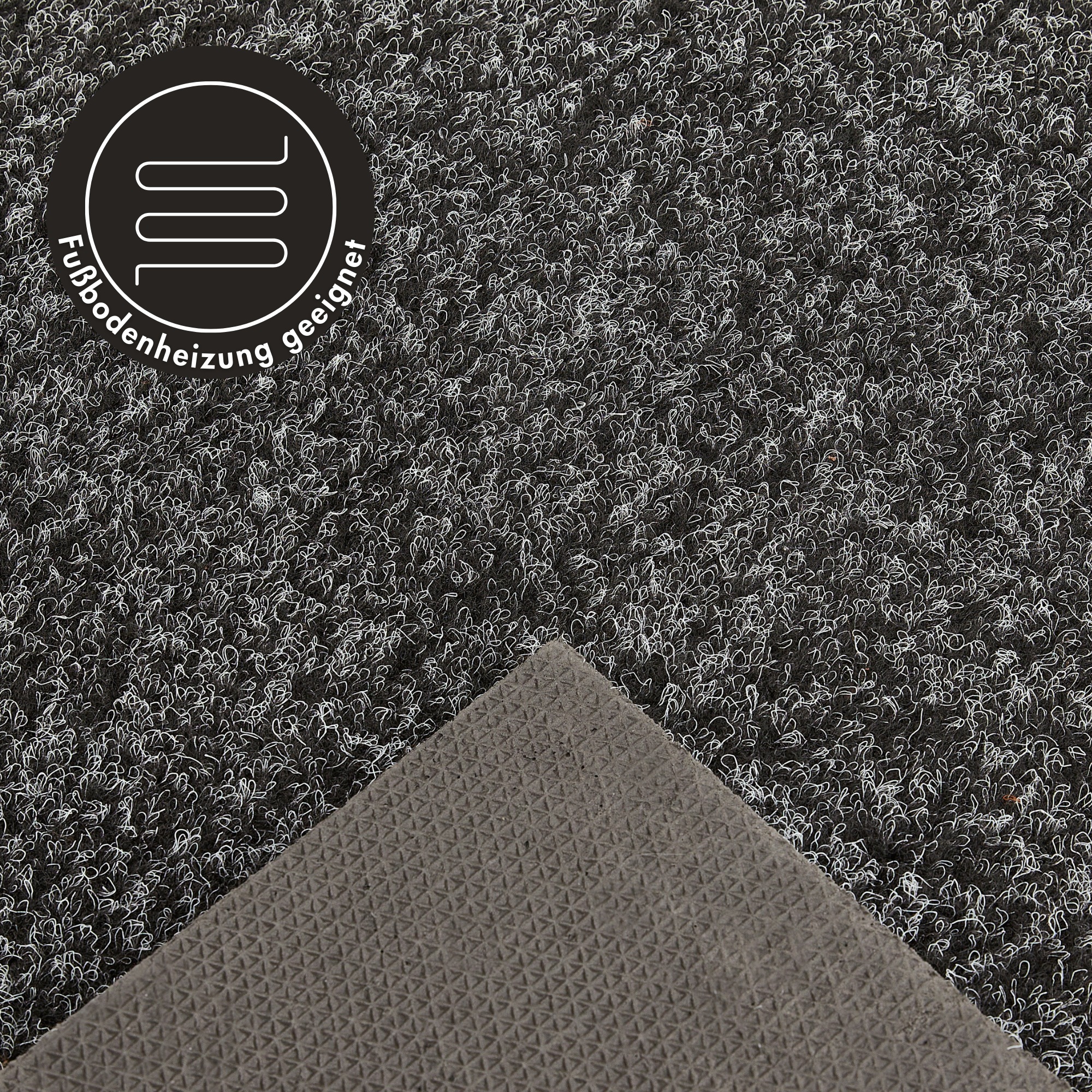 Andiamo Läufer »Luan« rechteckig 7 mm Höhe Schmutzfangläufer, meliert, mit Bordüre, für den Eingangsbereich