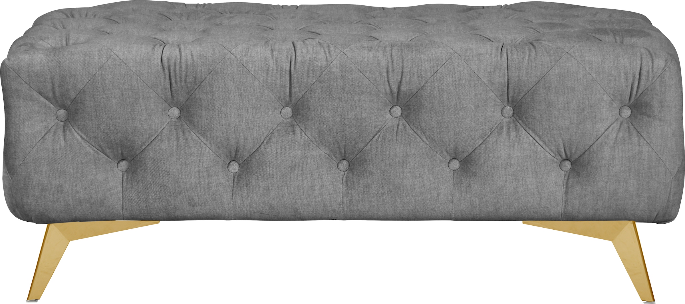 Home affaire Tabouret rembourré »Glynis« aufwändige Knopfheftung, moderne Chesterfield Optik, Fussfarbe wählbar