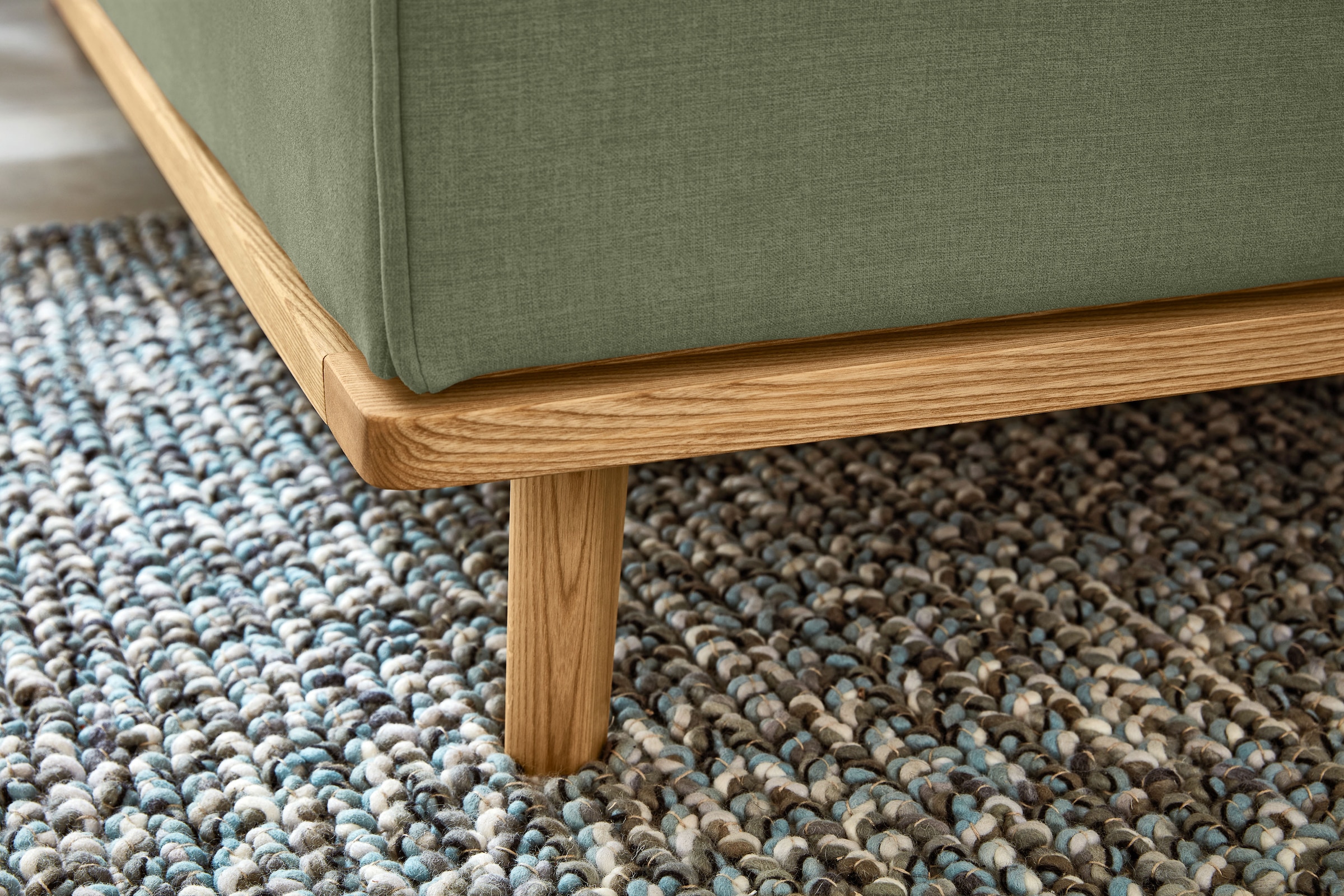 Musterring Lit rembourré »Delphi« Eicherahmen massiv, Kopfteil mit Steppung