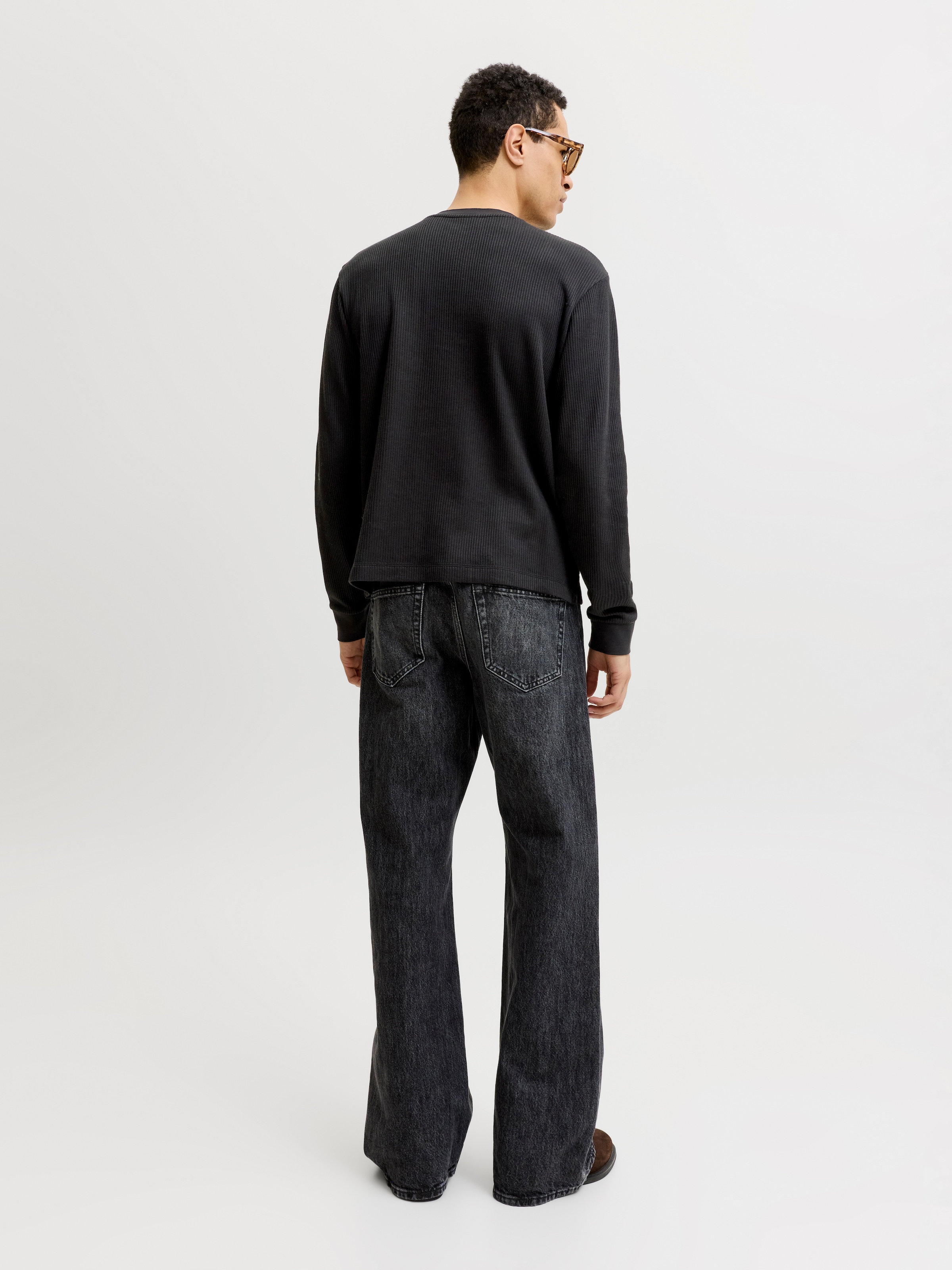 Jack & Jones T-shirt à manches longues »JORCHAMBERI HENLEY LS TEE« mélange coton, coupe régulière