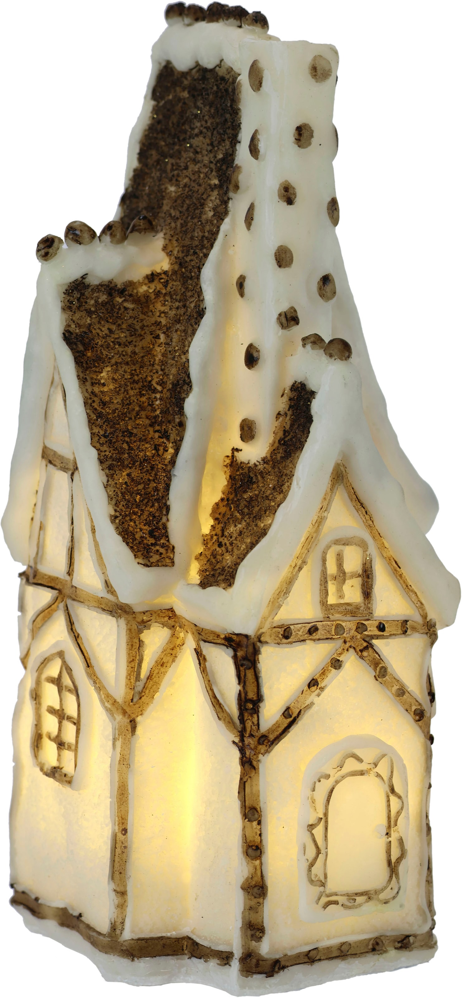 I.GE.A. Dekofigur »Haus« Weihnachtsdeko aus Polyresin, Höhe ca. 24 cm