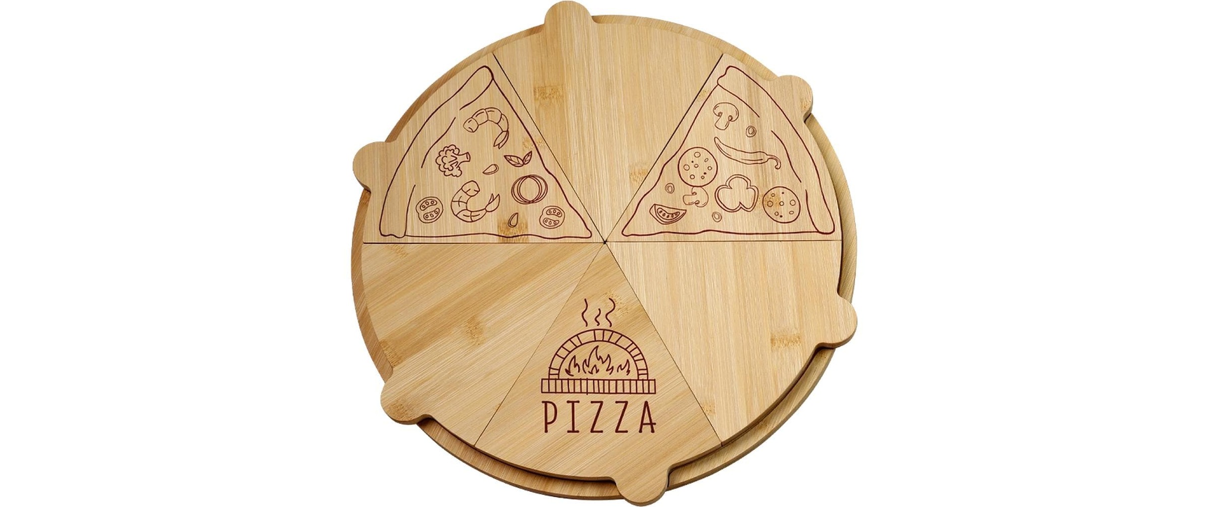 KESPER® Assiette à pizza »Pizzateller 36 cm x 36 cm«