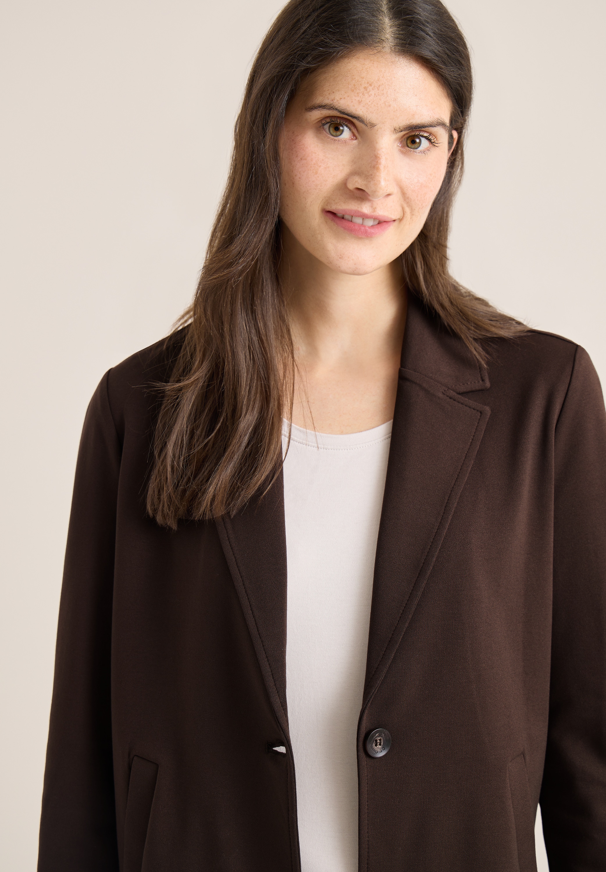 Cecil Blazer en sweat mit Knopfverschluss und Viskose