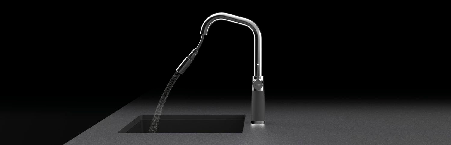 Schock Robinetterie de cuisine »SC-530 SB« ausziehbar, Strahl-Brause, Rückflussverhinderer, Schwenkbereich 120°