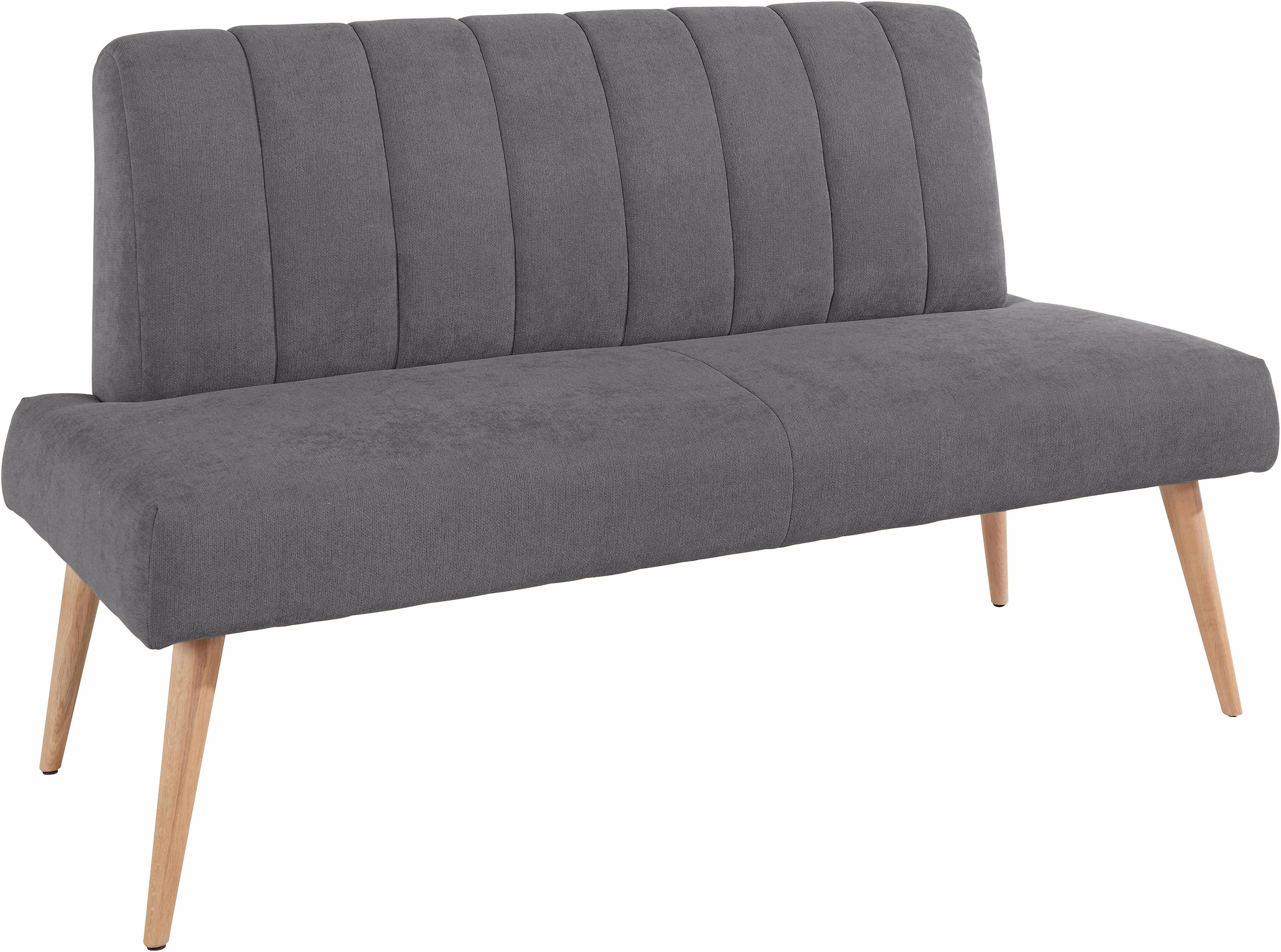exxpo - sofa fashion Banc »Costa, moderne Rückensteppung, bequem und elegant, hoher Holzfuss« hochwertige Detailverarbeitung, Frei im Raum stellbar