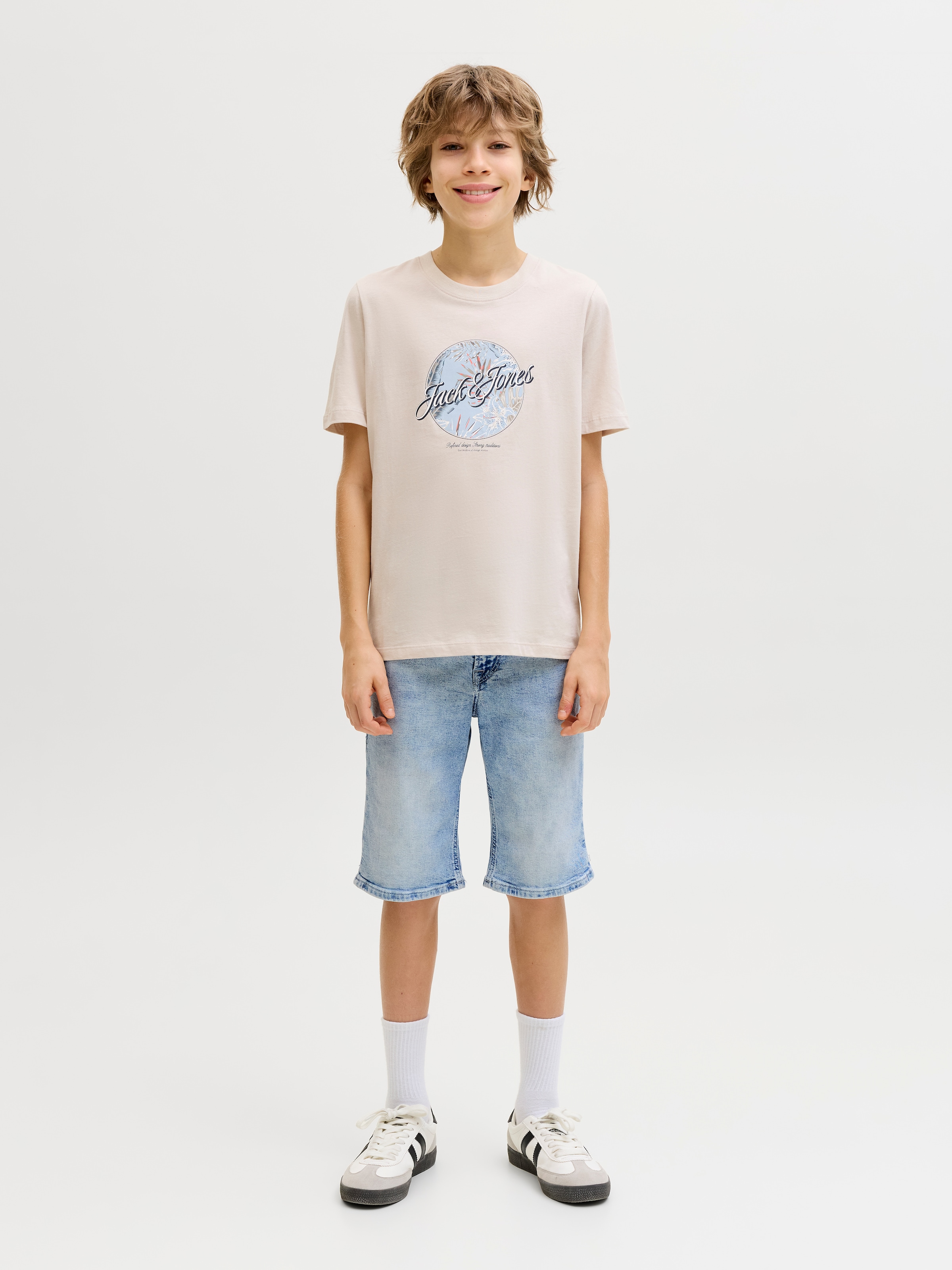 Jack & Jones Junior Shorts »JJIRICK bequem mit mittlerer Taille für Jungen«  unifarben, modisch, regular fit, Web,