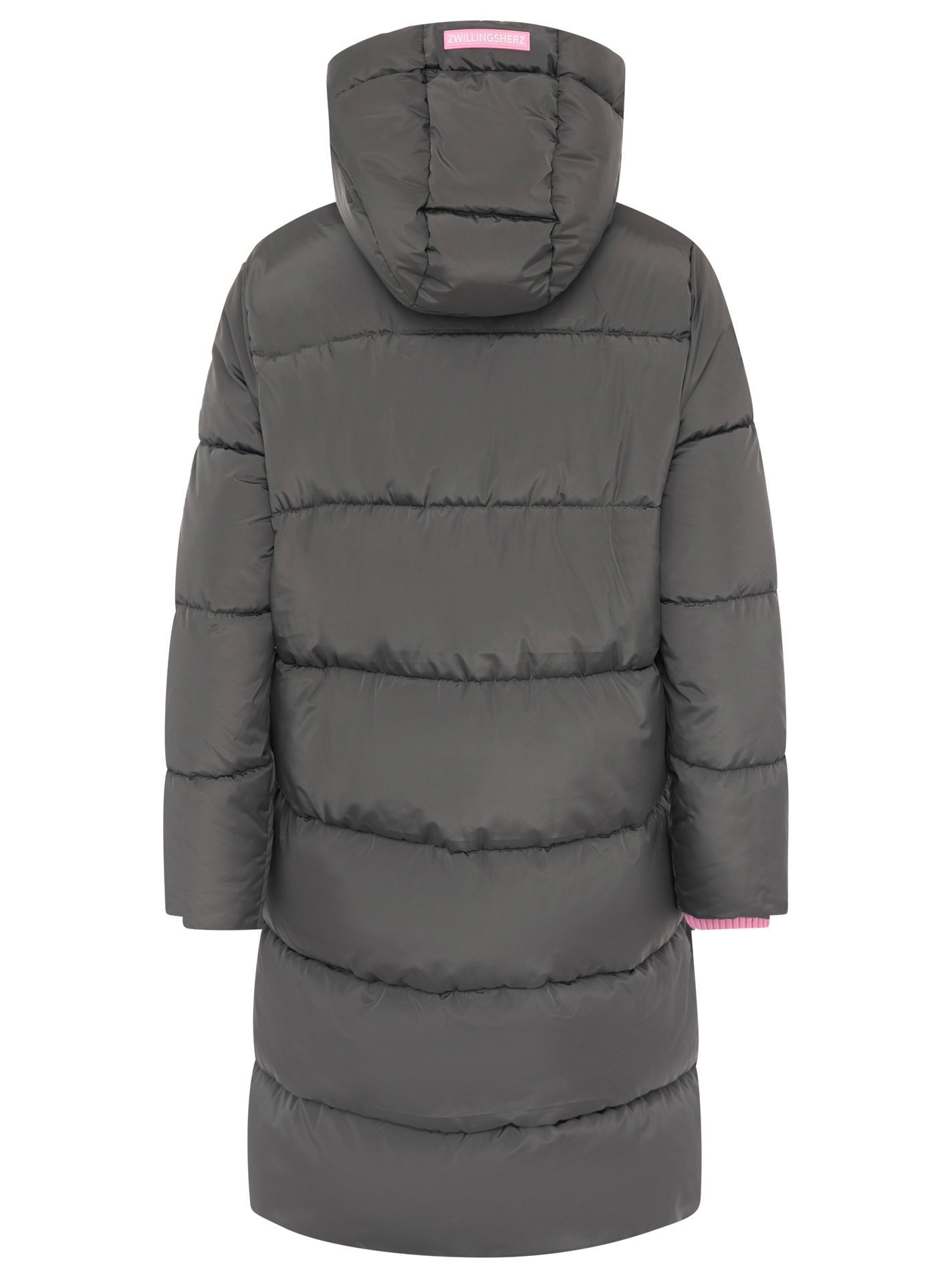 Zwillingsherz Steppmantel »„Cozy“« Kapuze, farbliche Details, Reissverschluss, elastische Bündchen