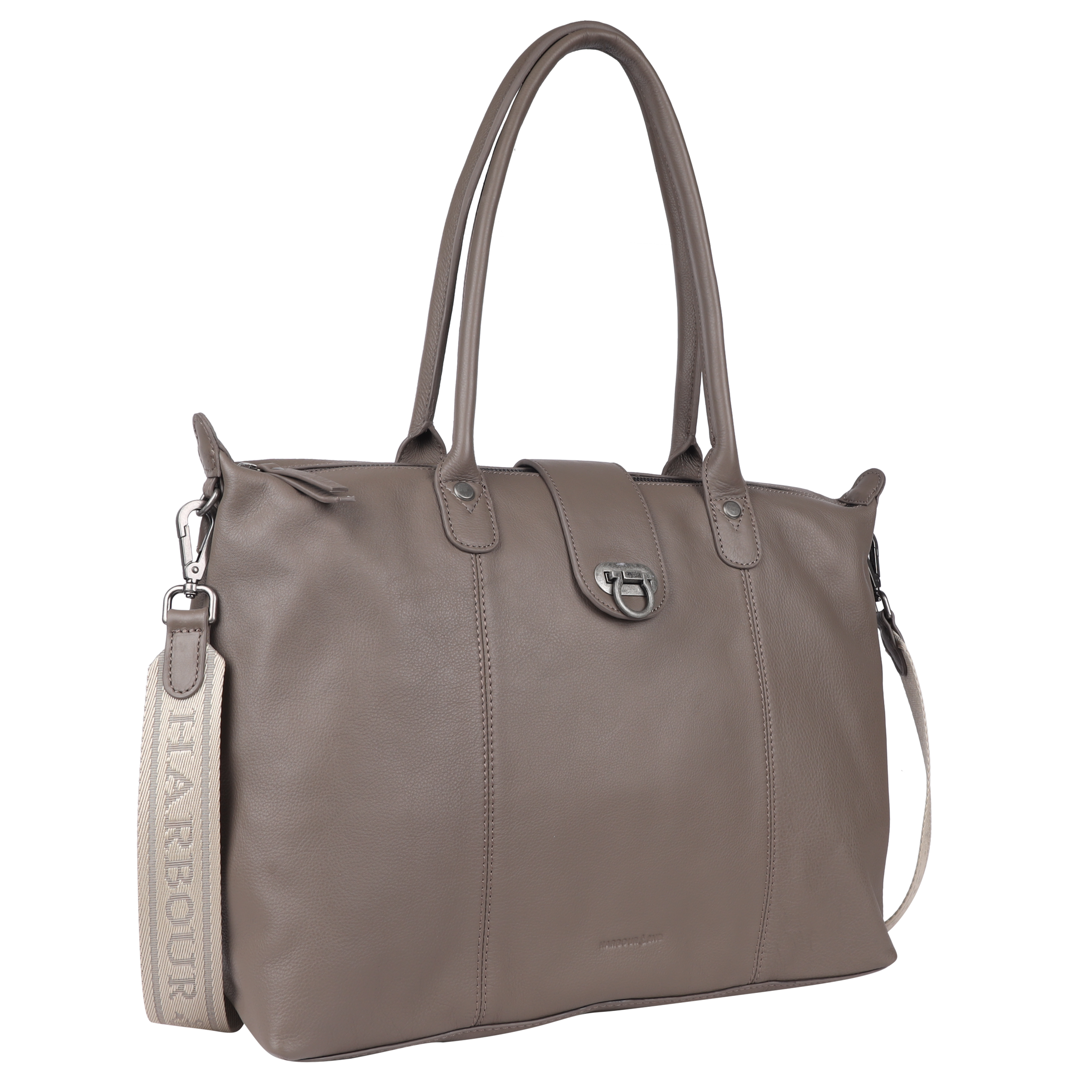 HARBOUR 2nd Shopper »Malin« Sac bandoulière femme, sac à main, sac de transport avec fermeture à clip