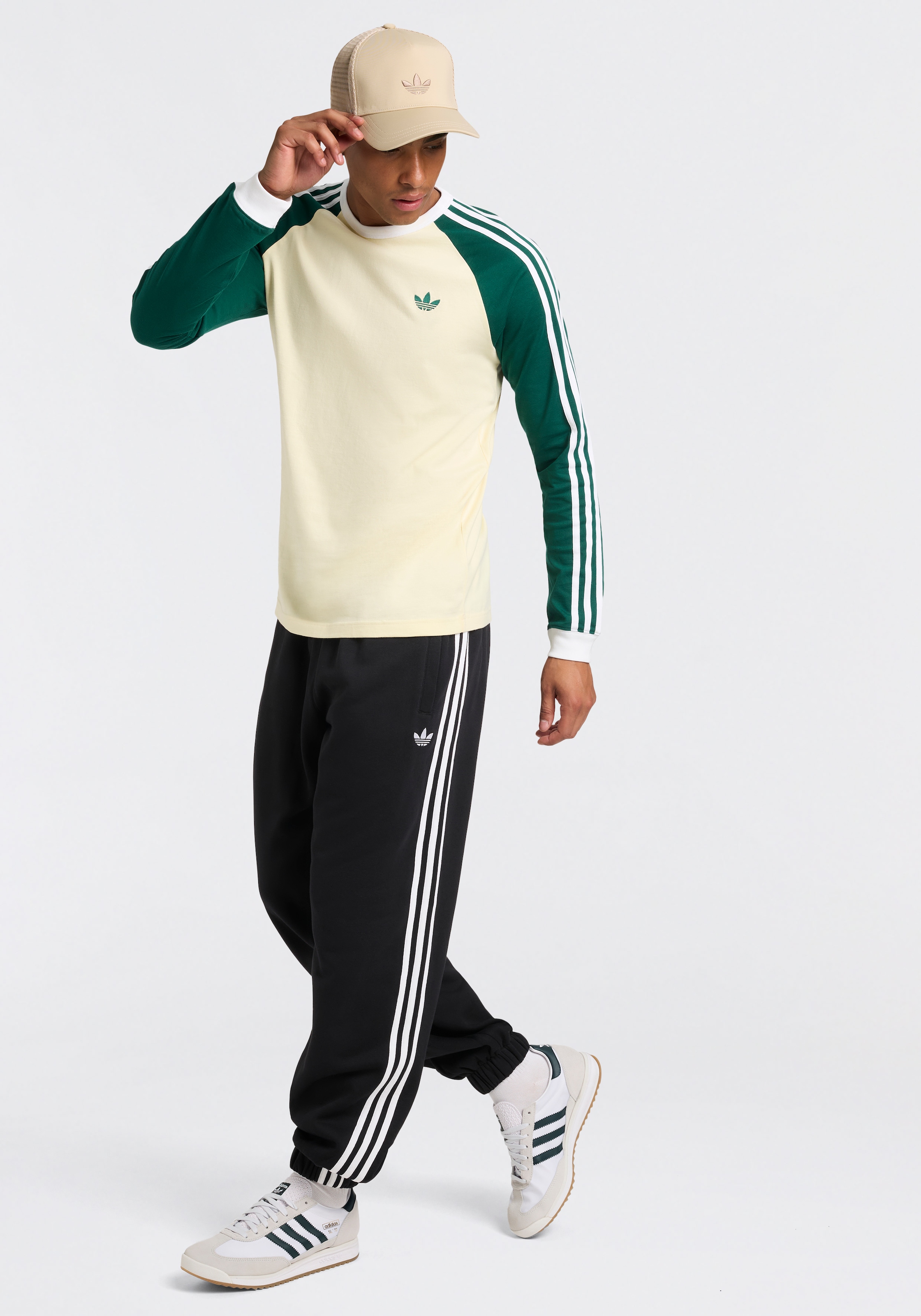 adidas Originals Pantalon de sport »ADIDAS ADICOLOR 3-STREIFEN MIT BÜNDCHEN«