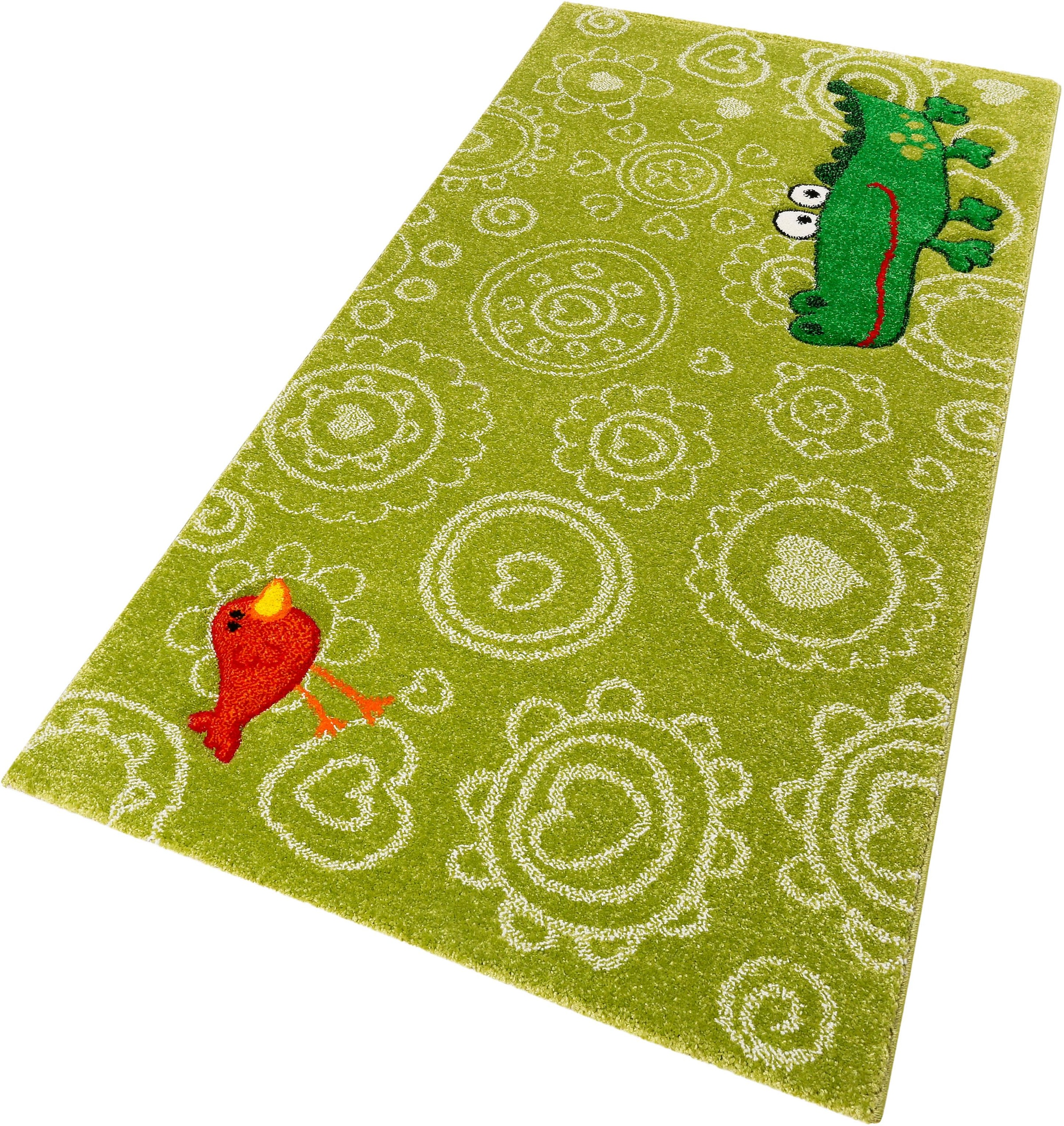 Sigikid Kinderteppich »Crocodile« rechteckig 13 mm Höhe