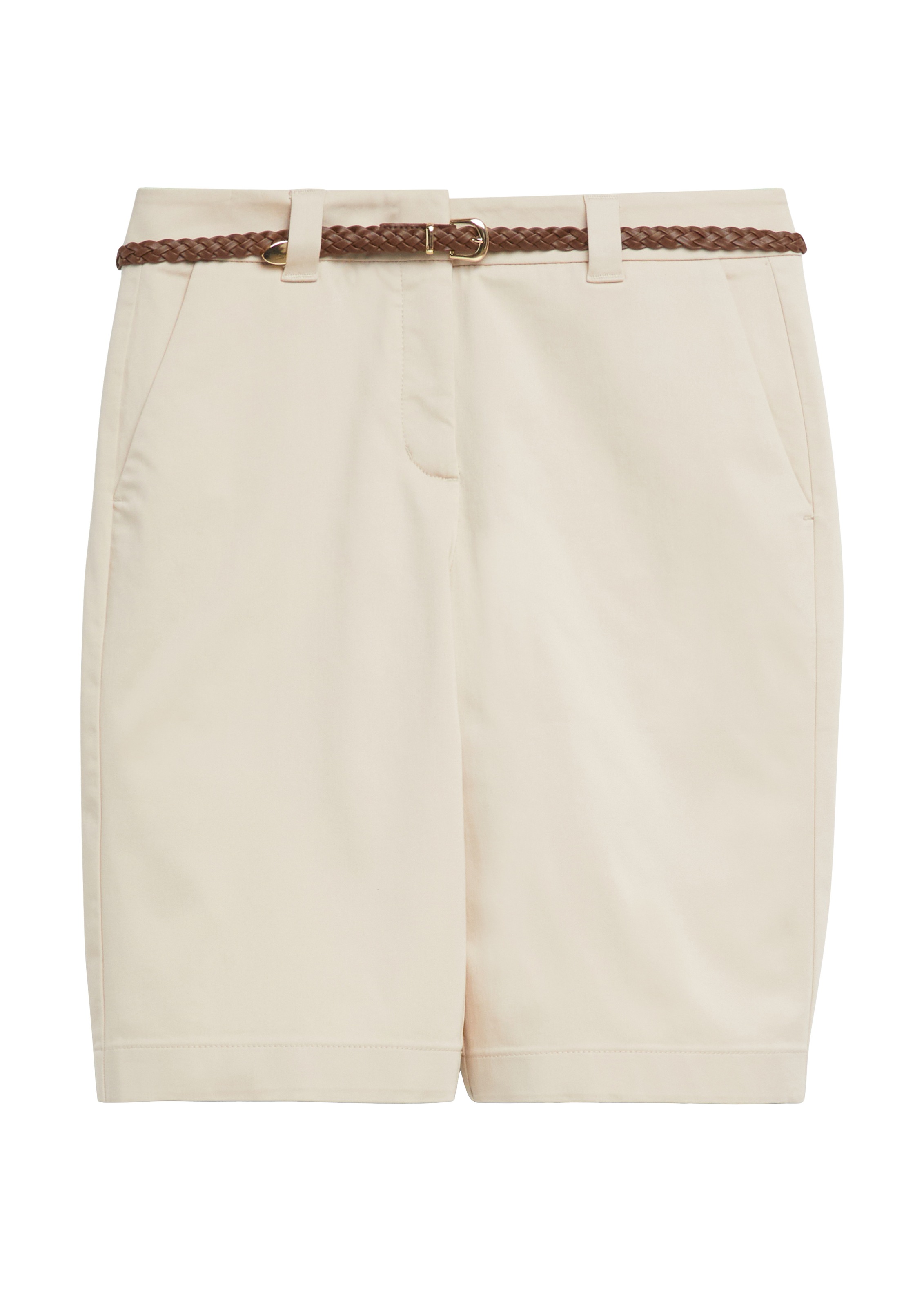 Comma Bermudas  mit Flechtgürtel