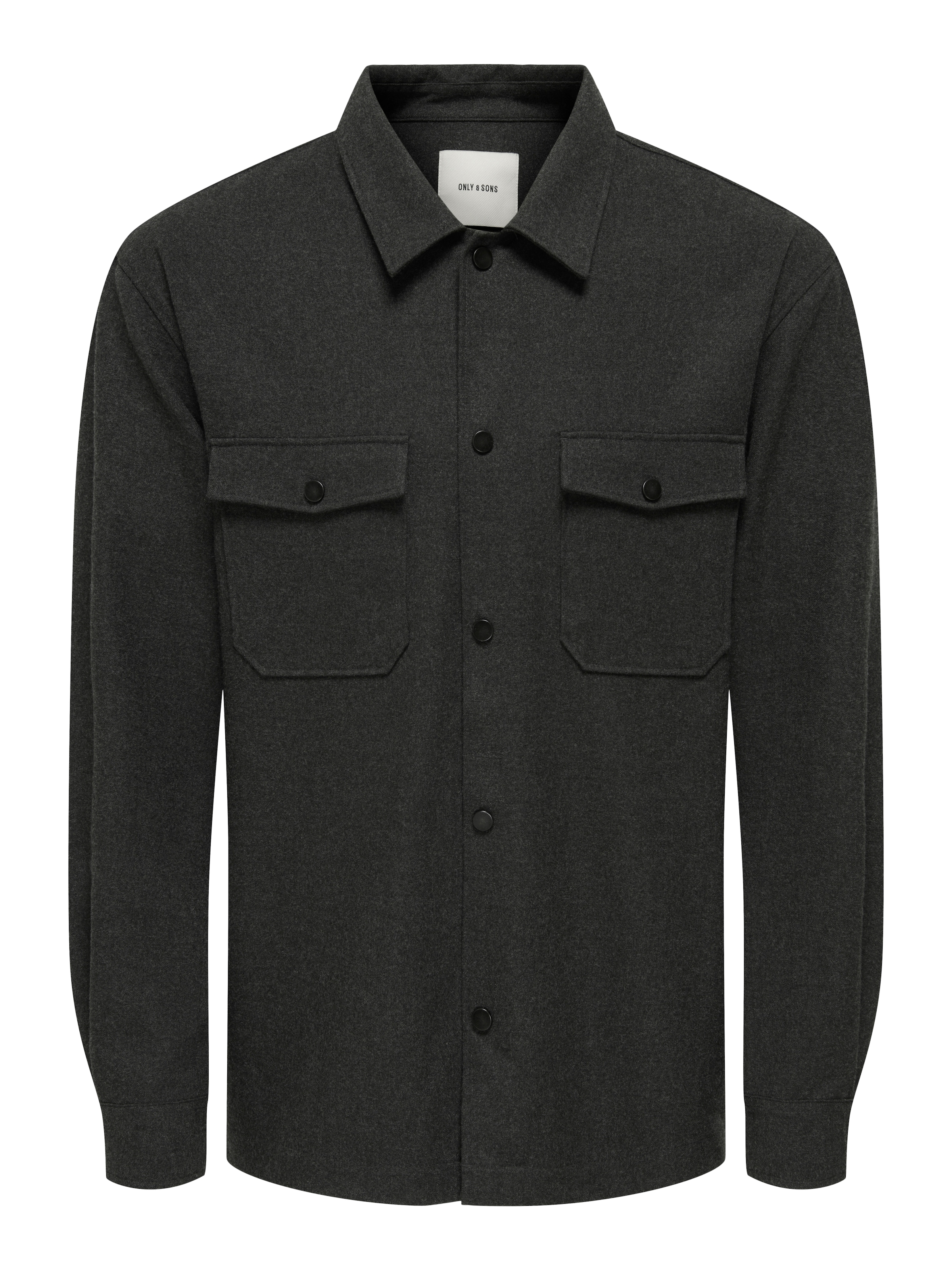 ONLY & SONS Langarmhemd »ONSMARK BRUSHED 0353 OVERSHIRT« Materialmix, regular fit