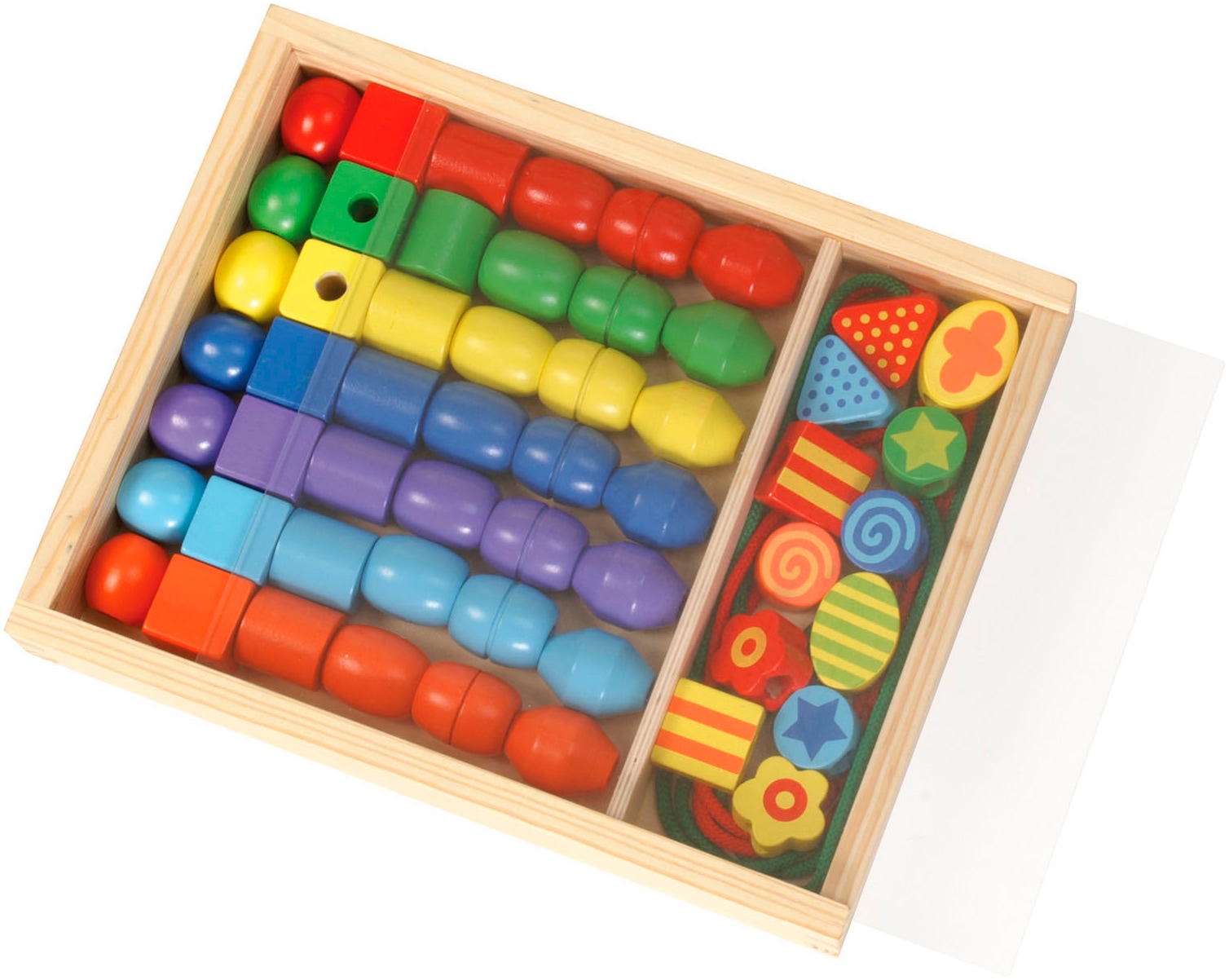 Lena® Kreativset »Super Beads Holzfädelperlen« FSC® - schützt Wald