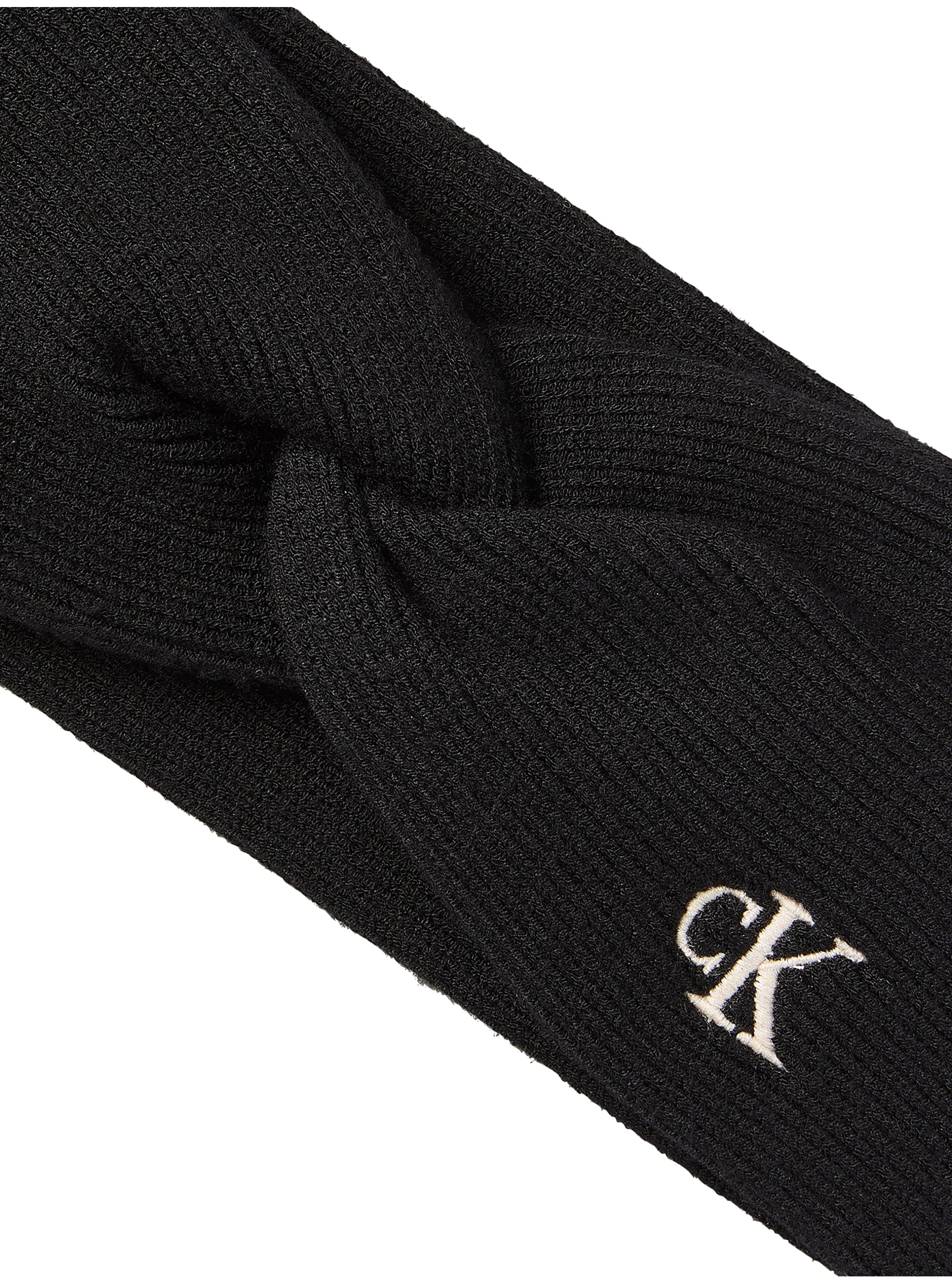 Calvin Klein Serre-tête »CK FINE RIB TWIST HEADBAND« en maille douce