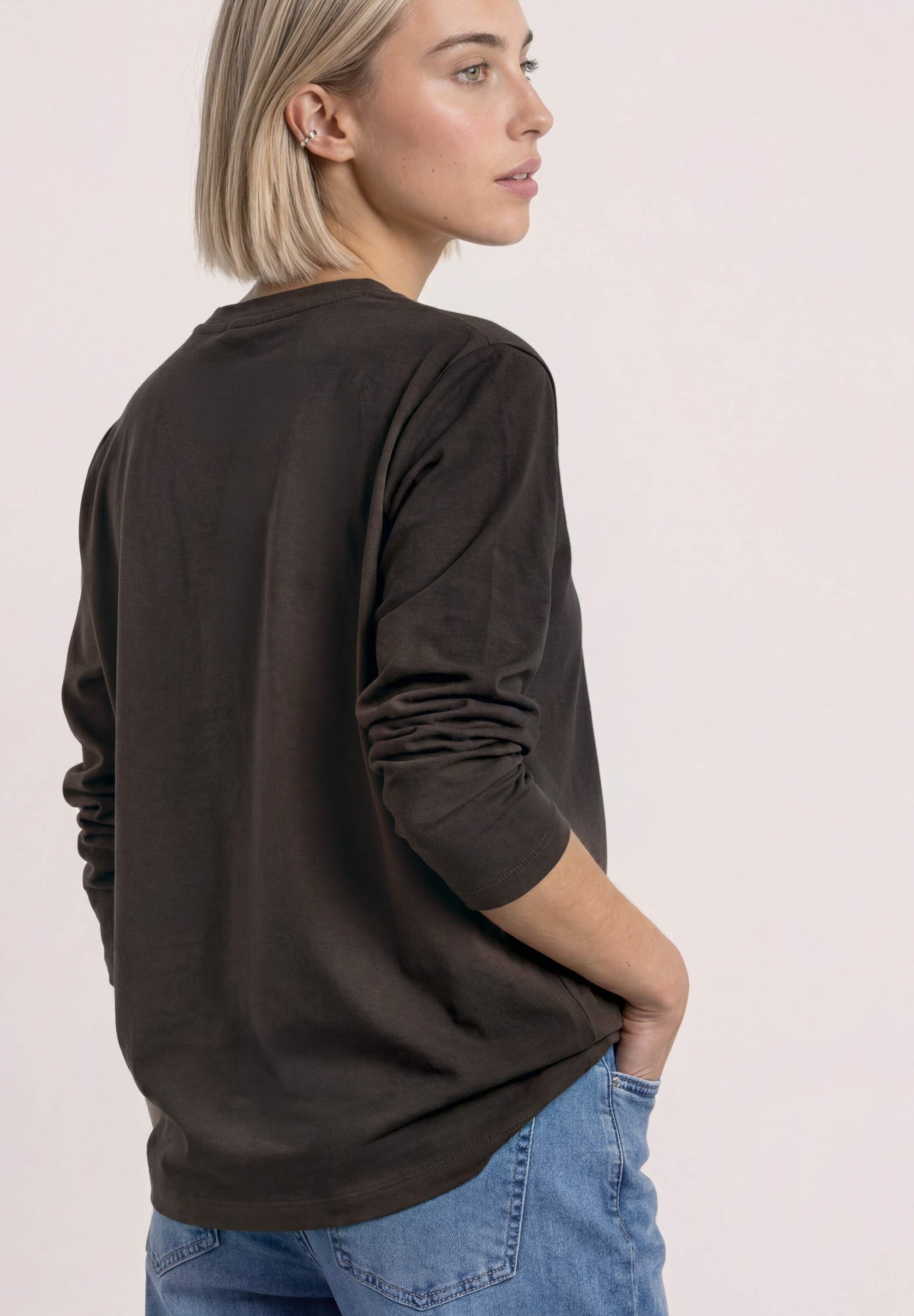 STREET ONE Veste chemise Veste effet tricot / cardigan / boutons décoratifs