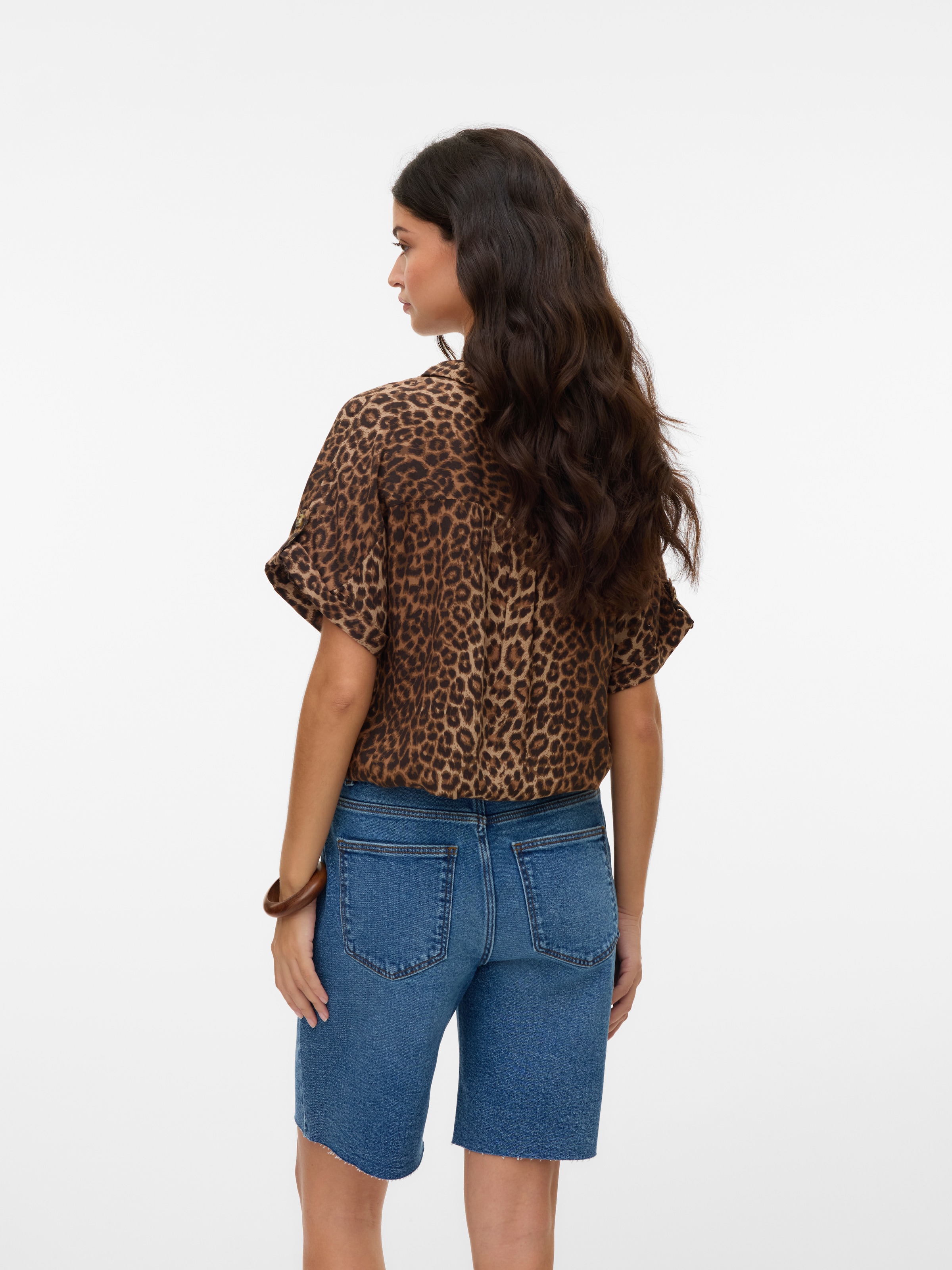 Vero Moda Blouse à manches courtes »VMBUMPY SS SHIRT AOP WVN GA NOOS« Viskose, regular fit
