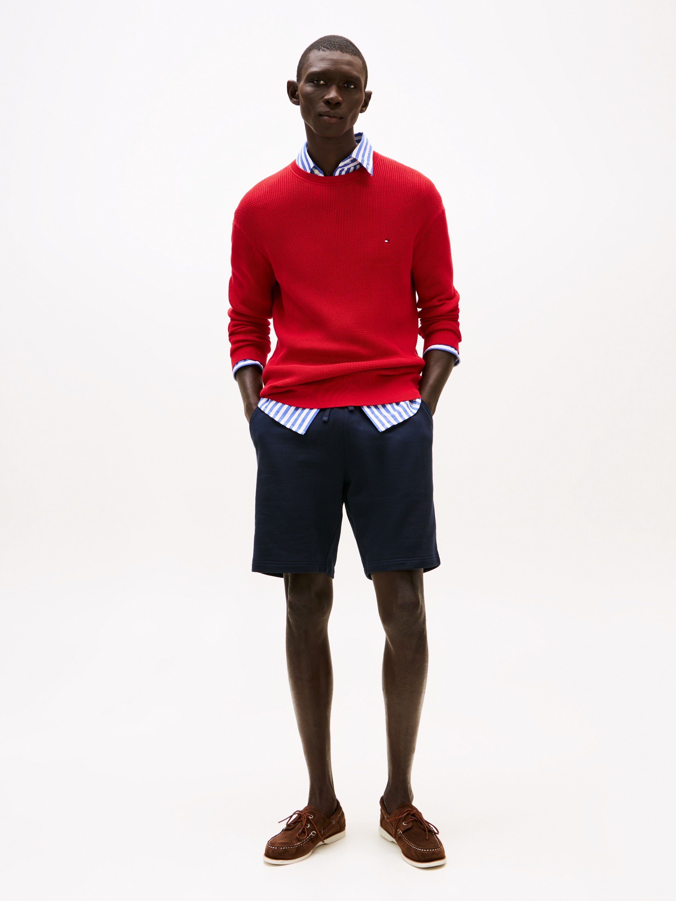 Tommy Hilfiger Sweatshorts »ESSENTIAL TERRY«  coupe régulière avec ceinture élastique