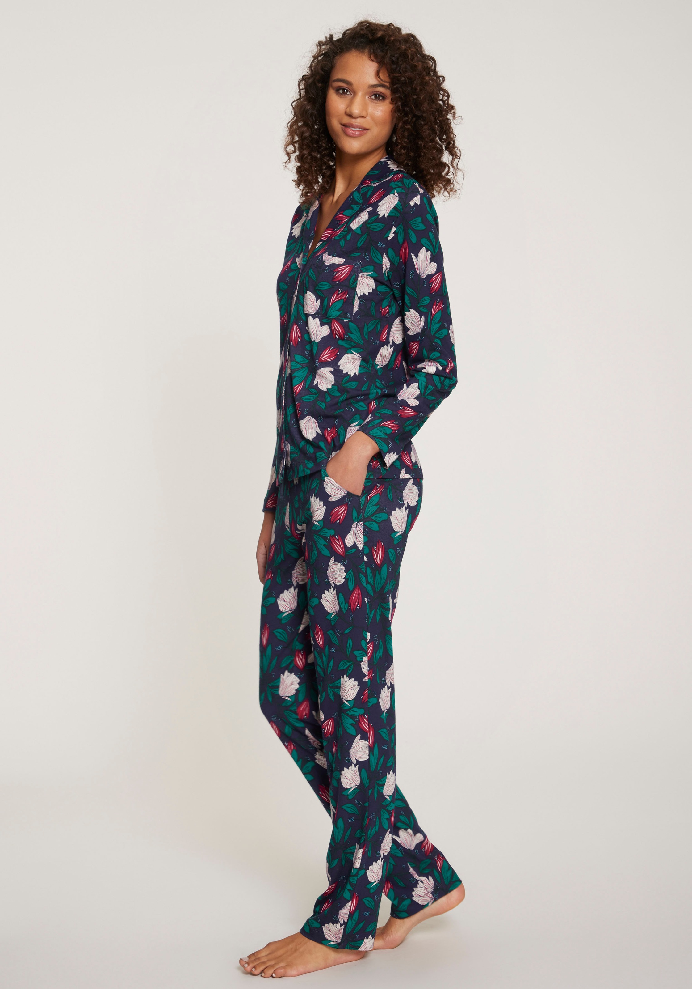 s.Oliver Pyjama Set, 2 tlg. im klassischen Stil