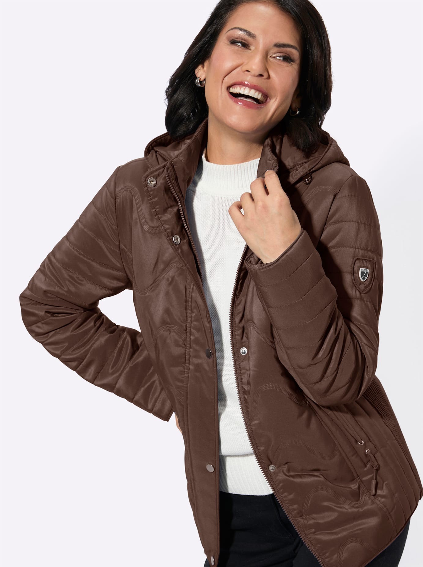 Casual Looks Veste matelassée mit Kapuze
