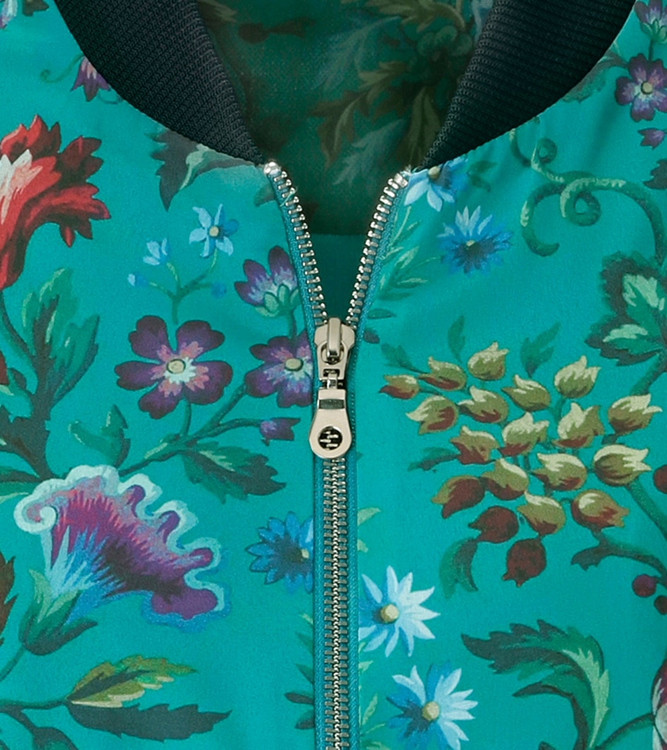 Aniston CASUAL Blouson mir farbharmonischen Blumen bedruckt - NEUE KOLLEKTION