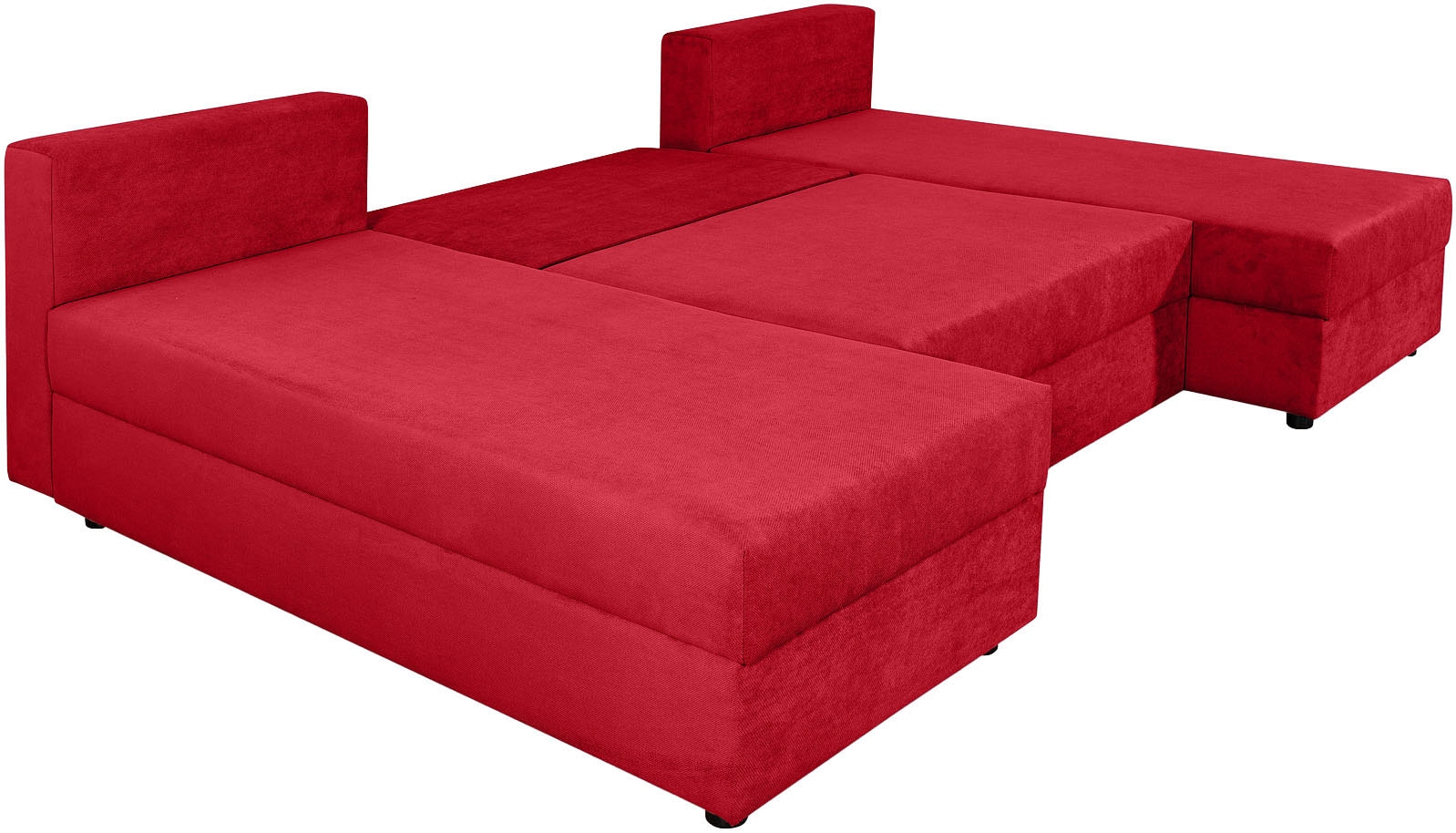 COLLECTION AB Paysage de salon »Pico U-Form« Wohnlandschaft,2 X Ottomane,Polyätherschaum Polsterung