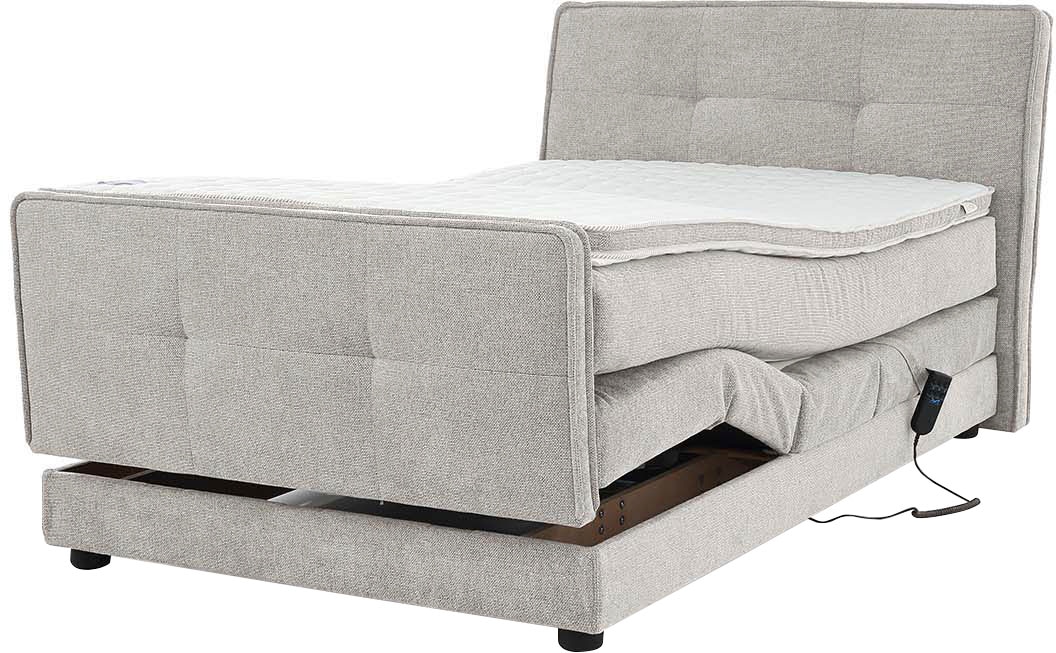 Jockenhöfer Gruppe Lit boxspring »Paloma, Kopf- und Fussteil elektromotorisch verstellbar« KS-Topper, incl. matelas TTFK 7 zones H4