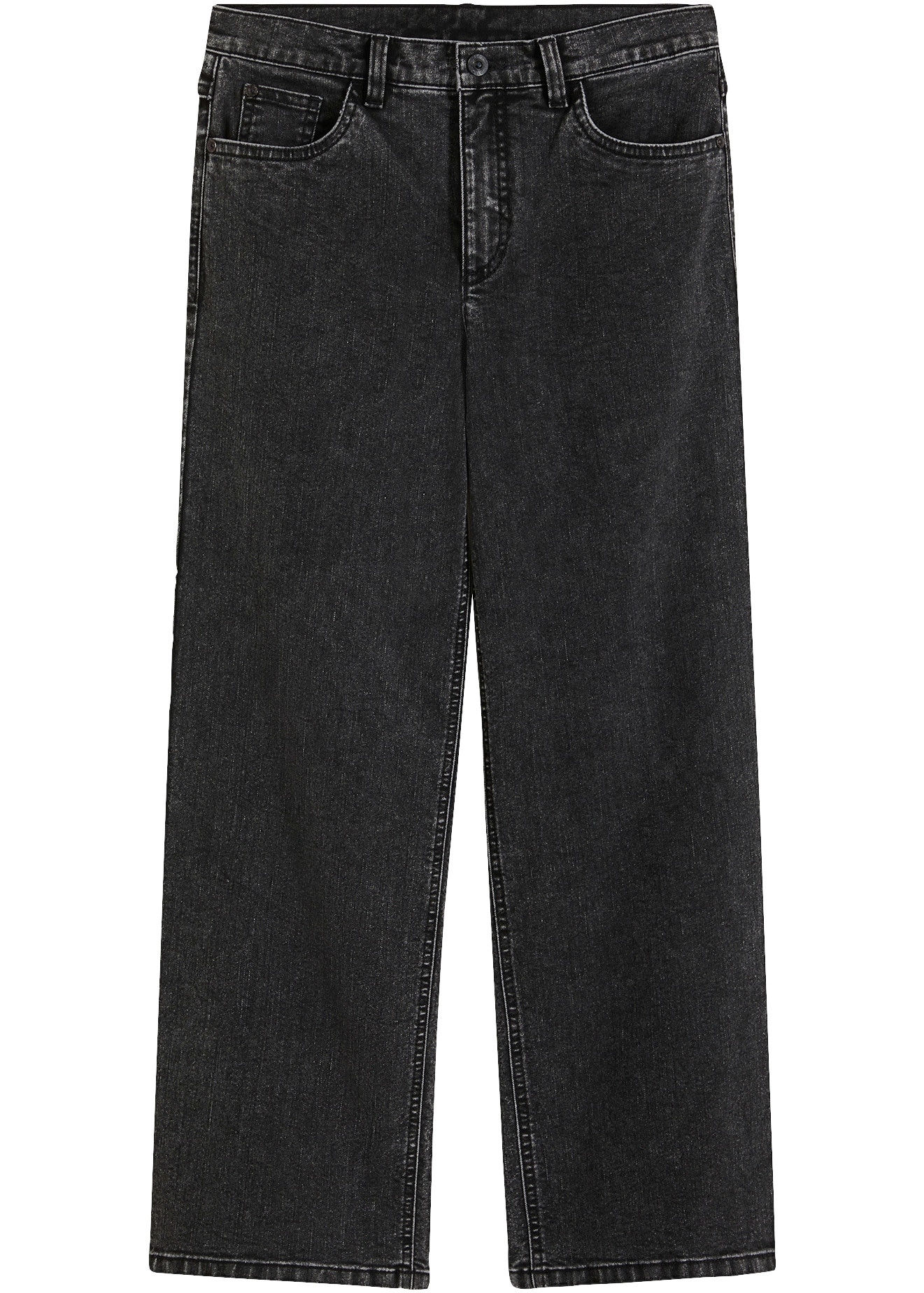 bonprix Weite Jeans mit Mid Waist, Loose Fit