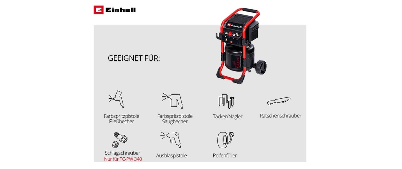 Einhell Kompressor »TE-AC 240/24 Silent«