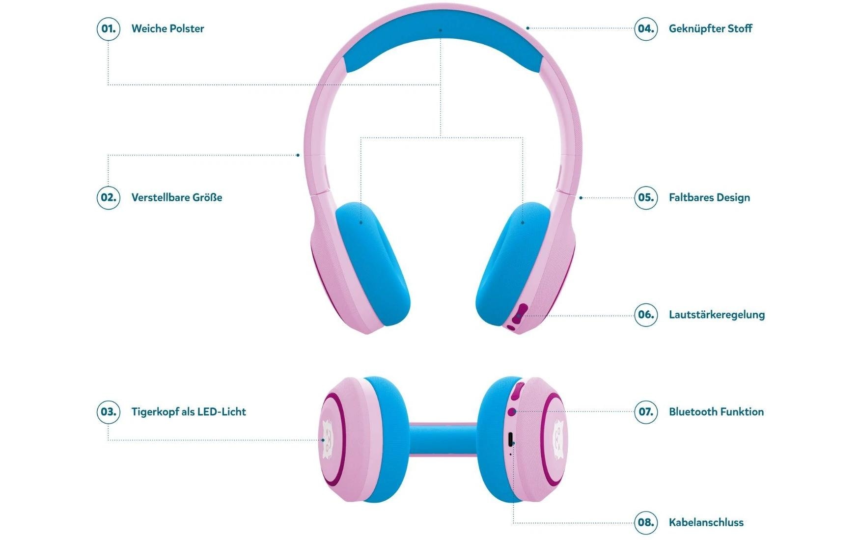 TigerMedia Bluetooth-Kopfhörer »Tigerbuddies«