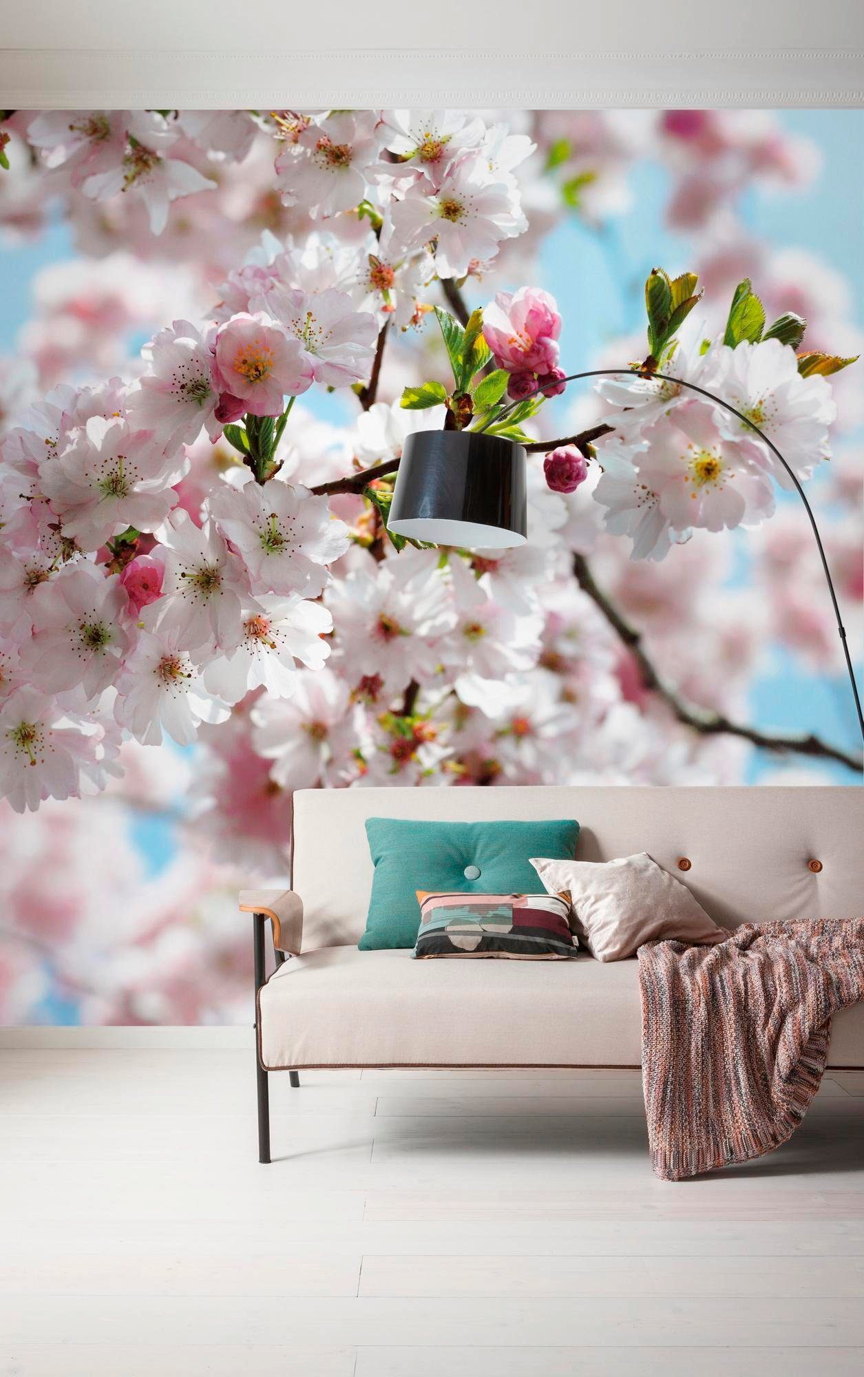 Komar Vliestapete »Digitaldruck Vlies -  Spring - Grösse 300 x 250 cm« bedruckt glatt Wohnzimmer, Schlafzimmer