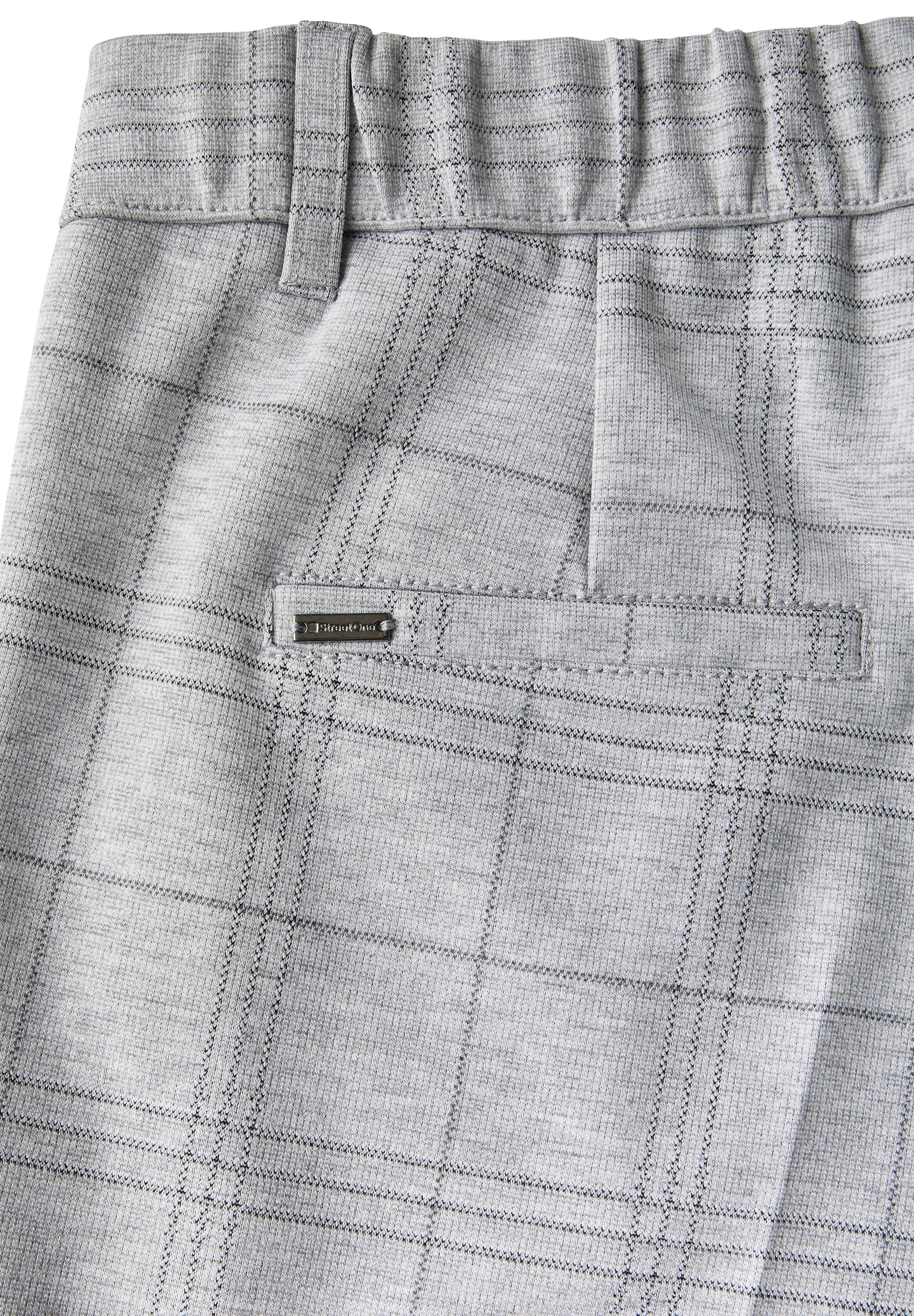 STREET ONE Chinos  mit Karo Muster