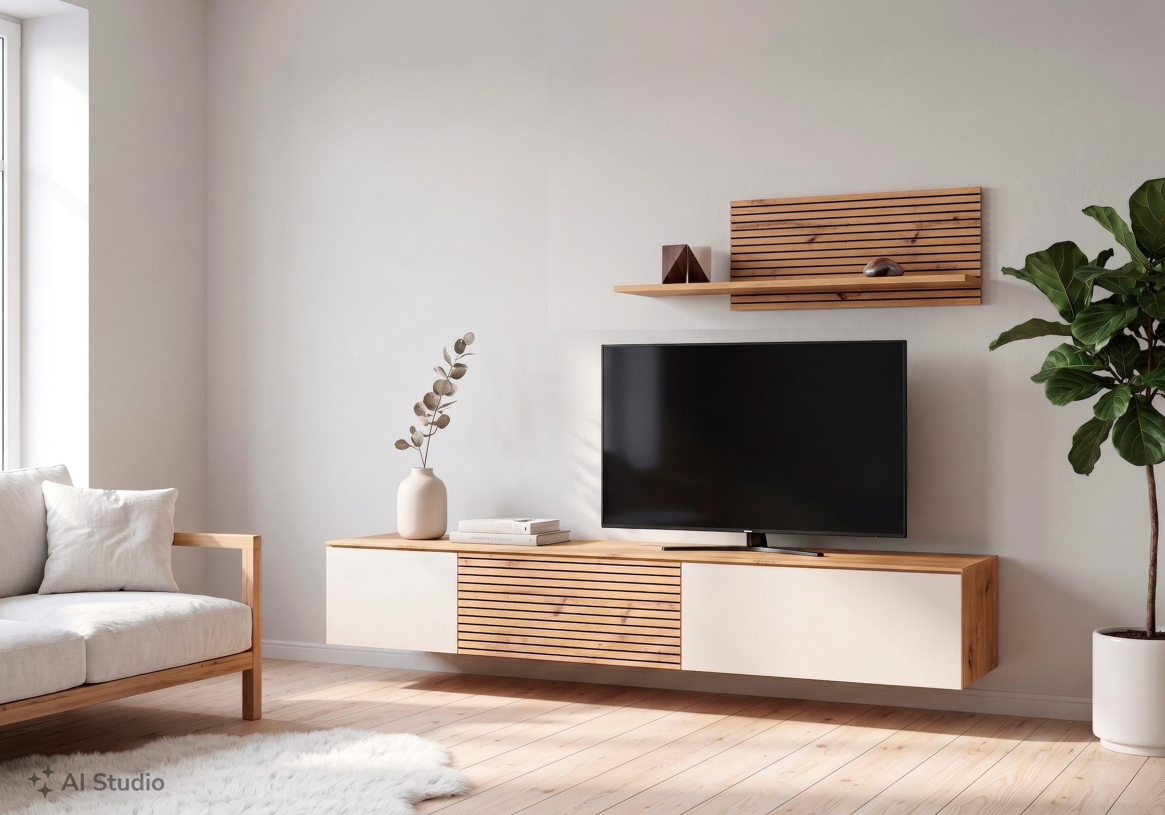 GOODproduct Wohnwand »Paroli, mit Lowboard und Paneel«