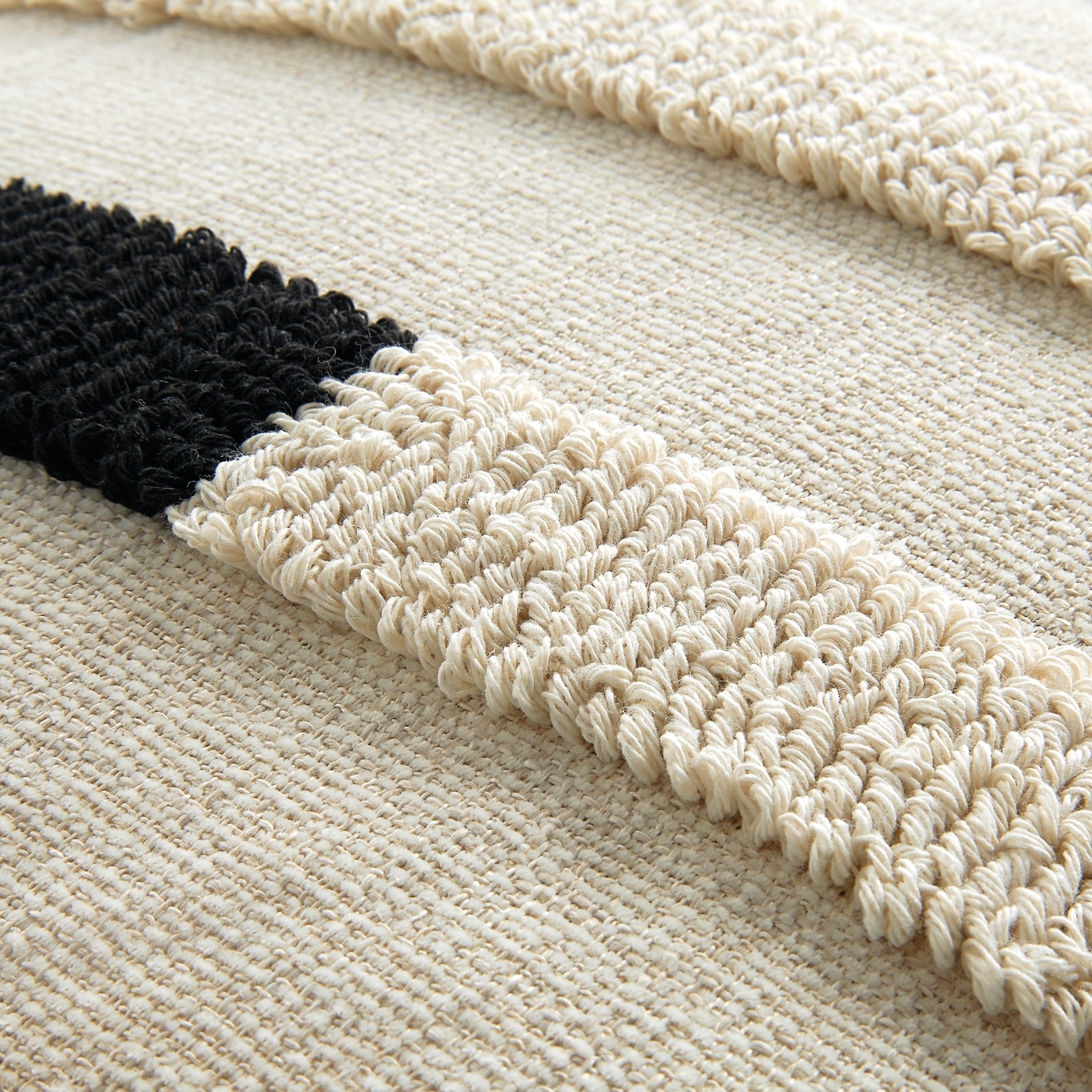 Musterring Coussin décoratif »Rythm« mit aufgestickten 3D-Streifen