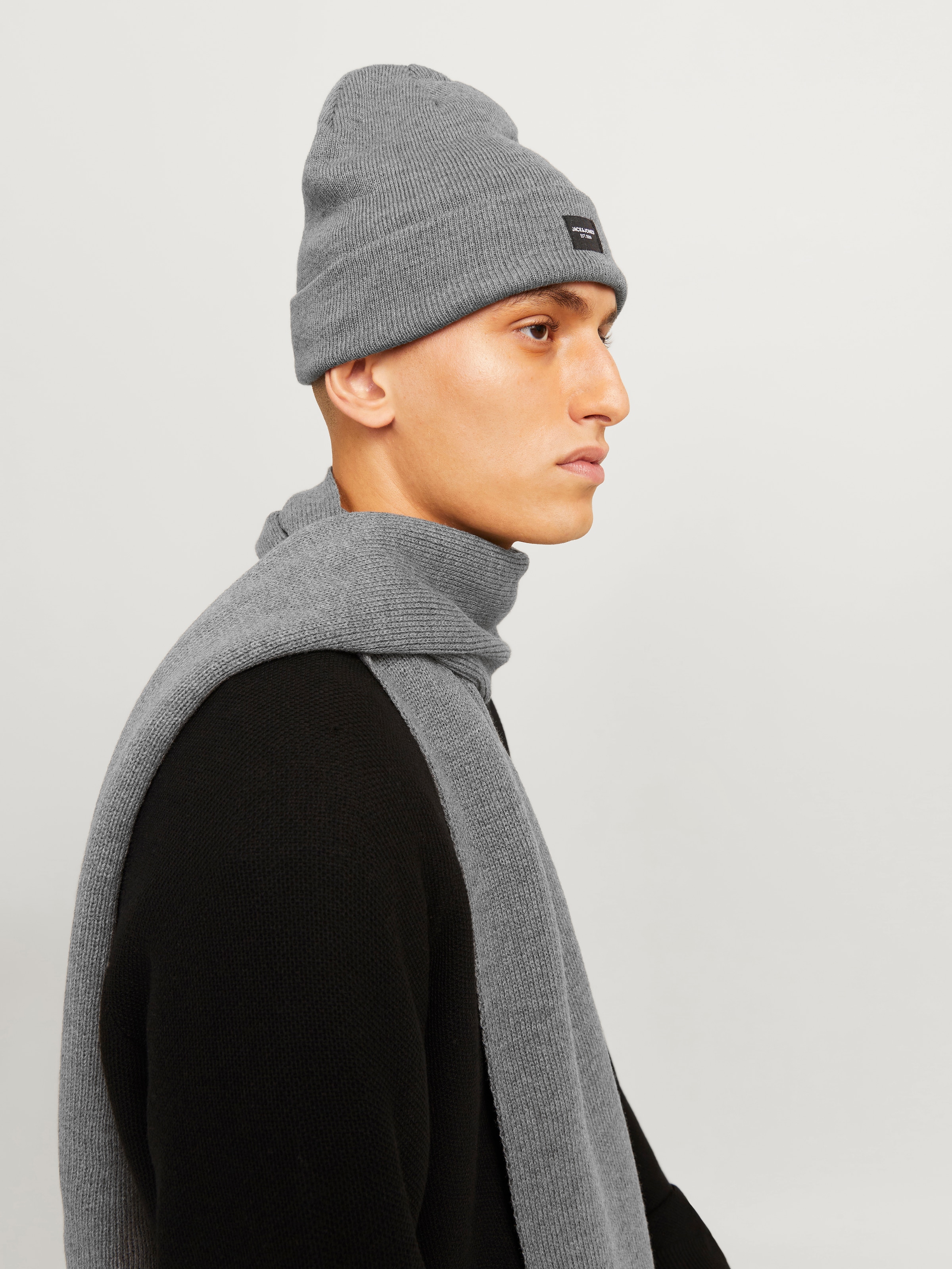 Jack & Jones Écharpe tricotée »JACDNA GIFTBOX« fibre synthétique,